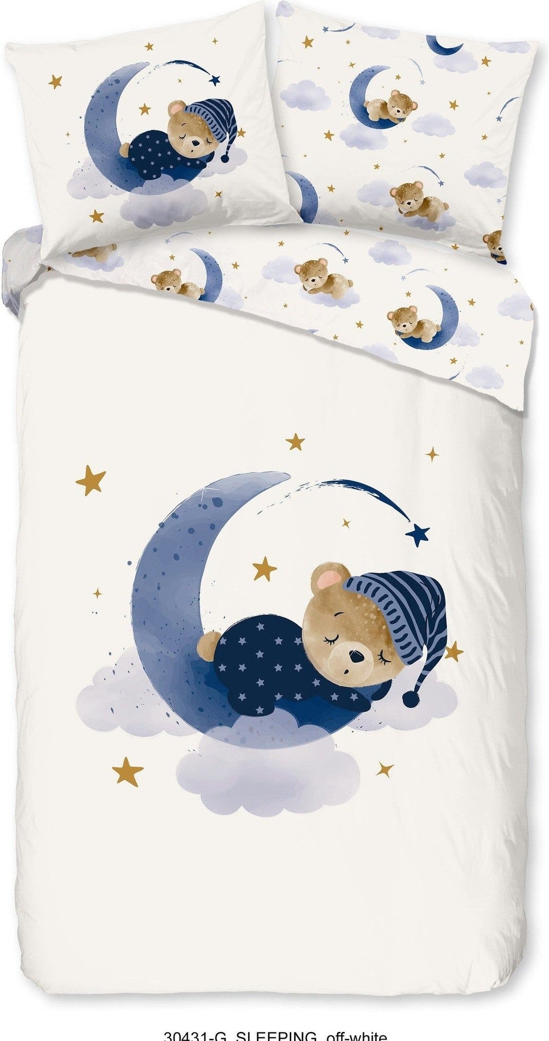 Good Morning Dekbedovertrek Katoen Sleeping Ecru