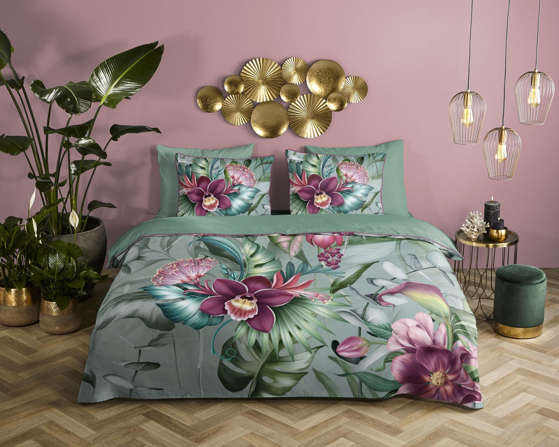 Descanso Dekbedovertrek Satijn Allison - Multi