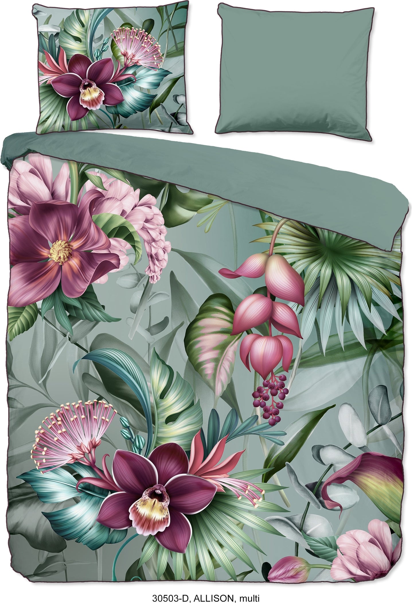 Descanso Dekbedovertrek Satijn Allison - Multi