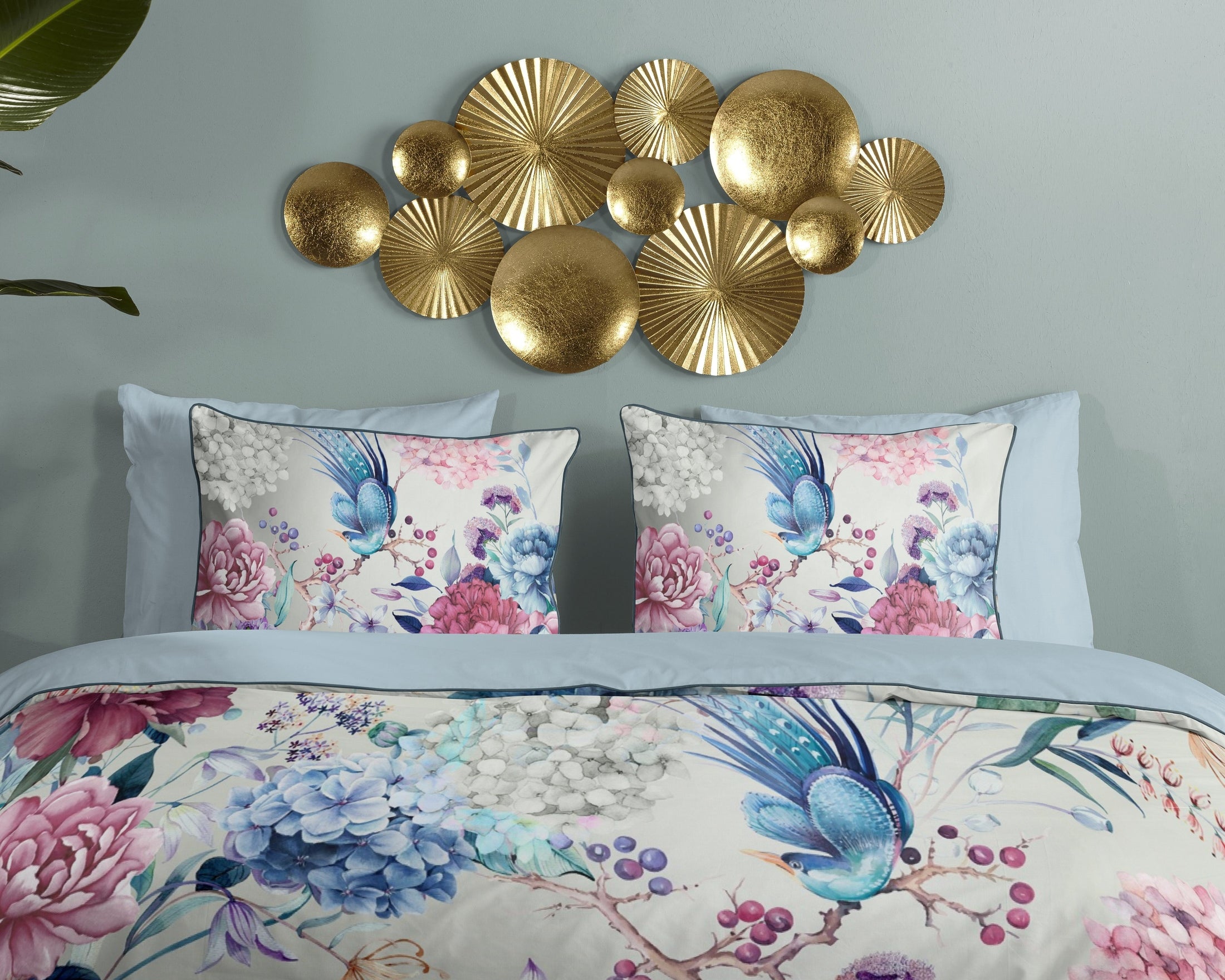 Descanso Dekbedovertrek Satijn Mondet - Grey