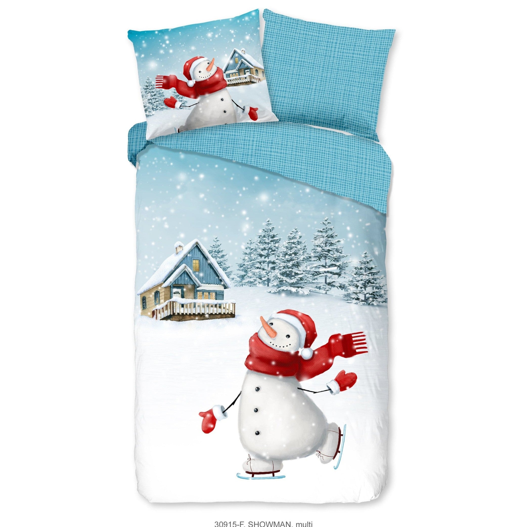 Good Morning Housse de couette Flanelle Showman Multi