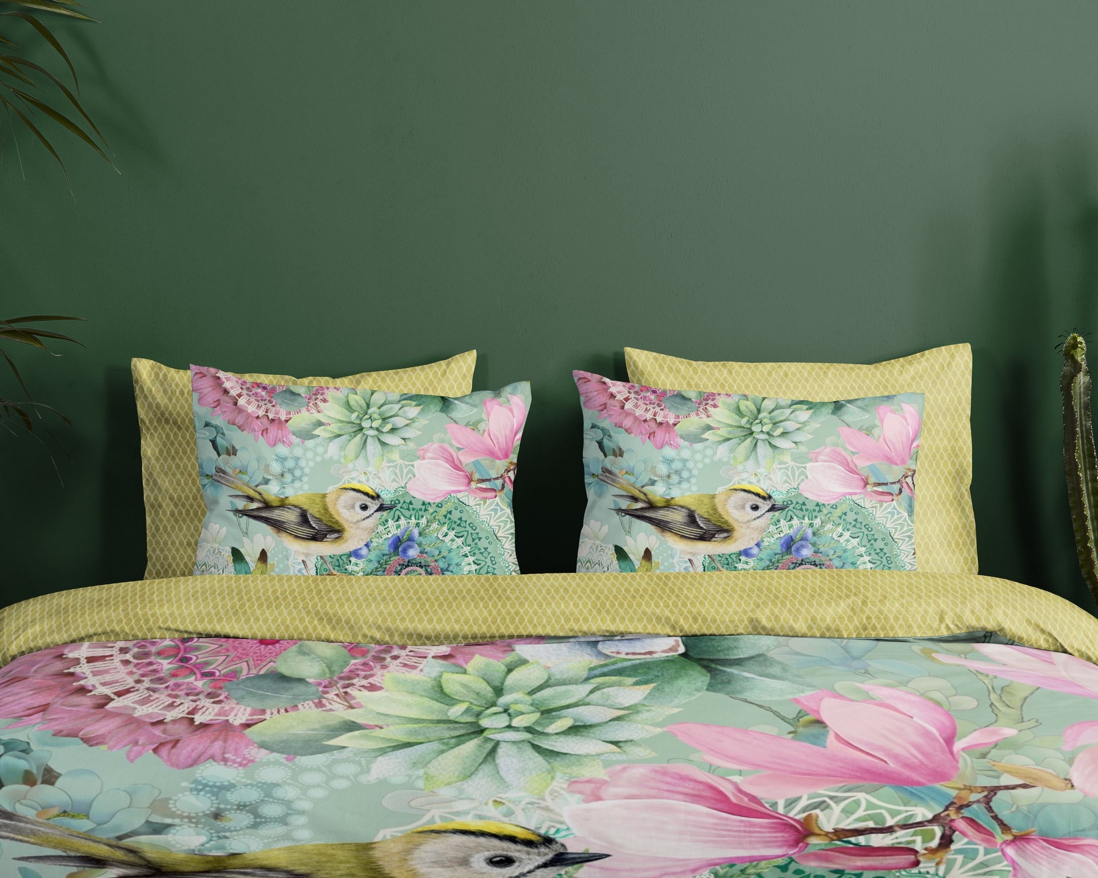 HIP Dekbedovertrek Satijn Xabine - Green