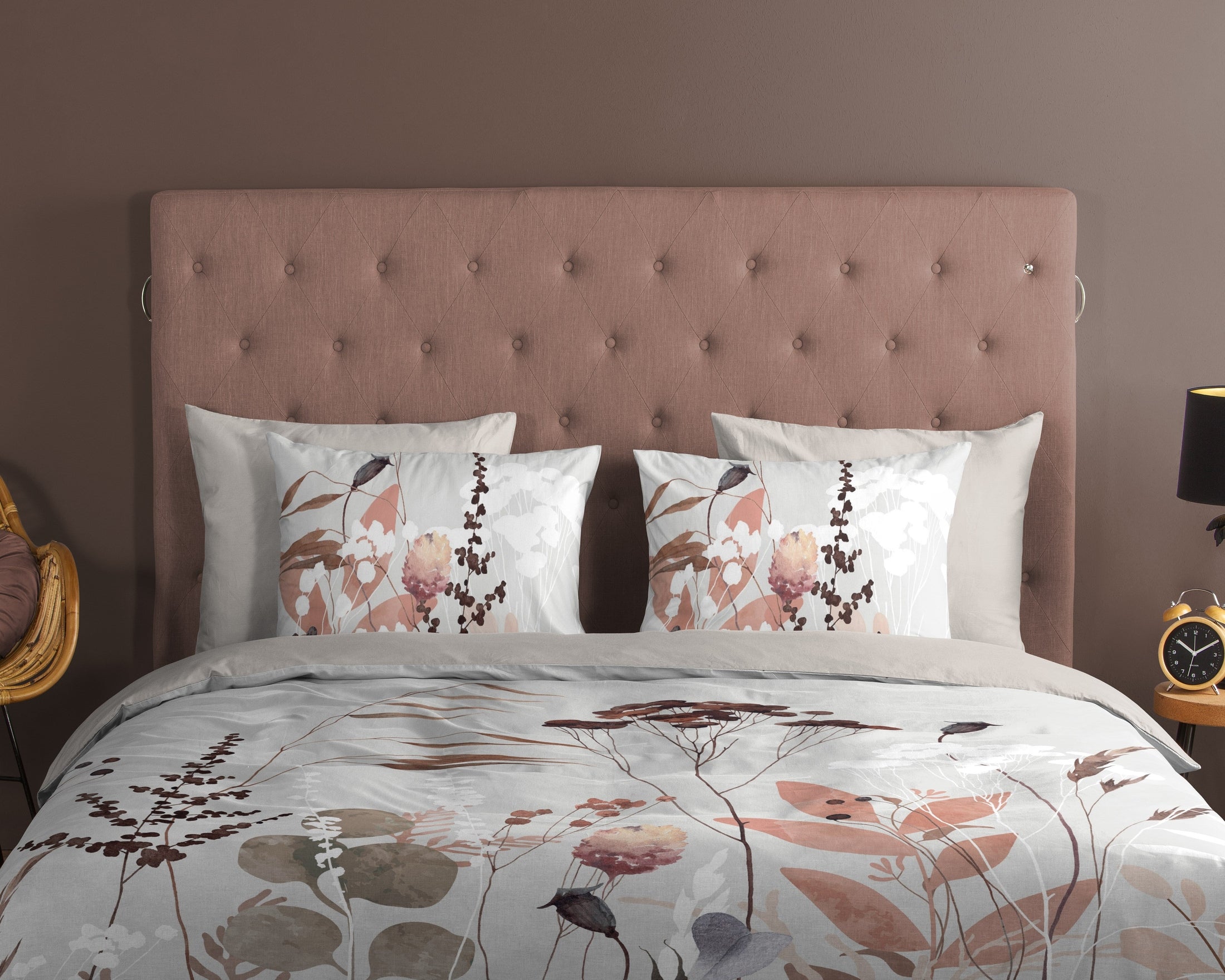 Good Morning Dekbedovertrek Katoen Moya - Grey