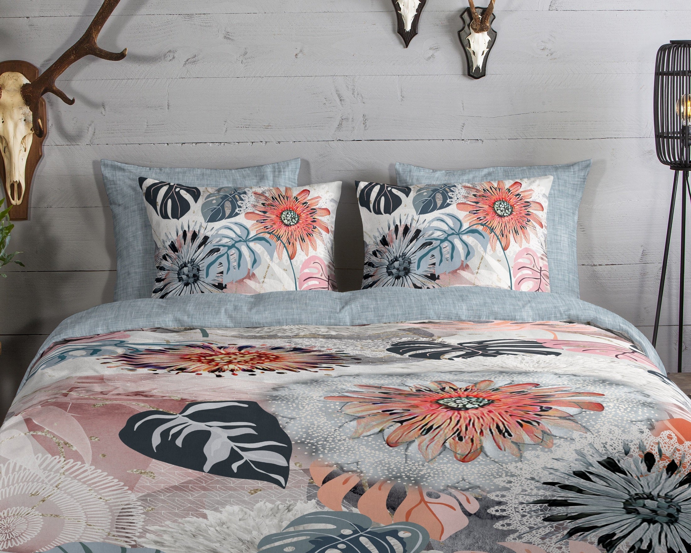 HIP Dekbedovertrek Flanel Ralvira - Grey