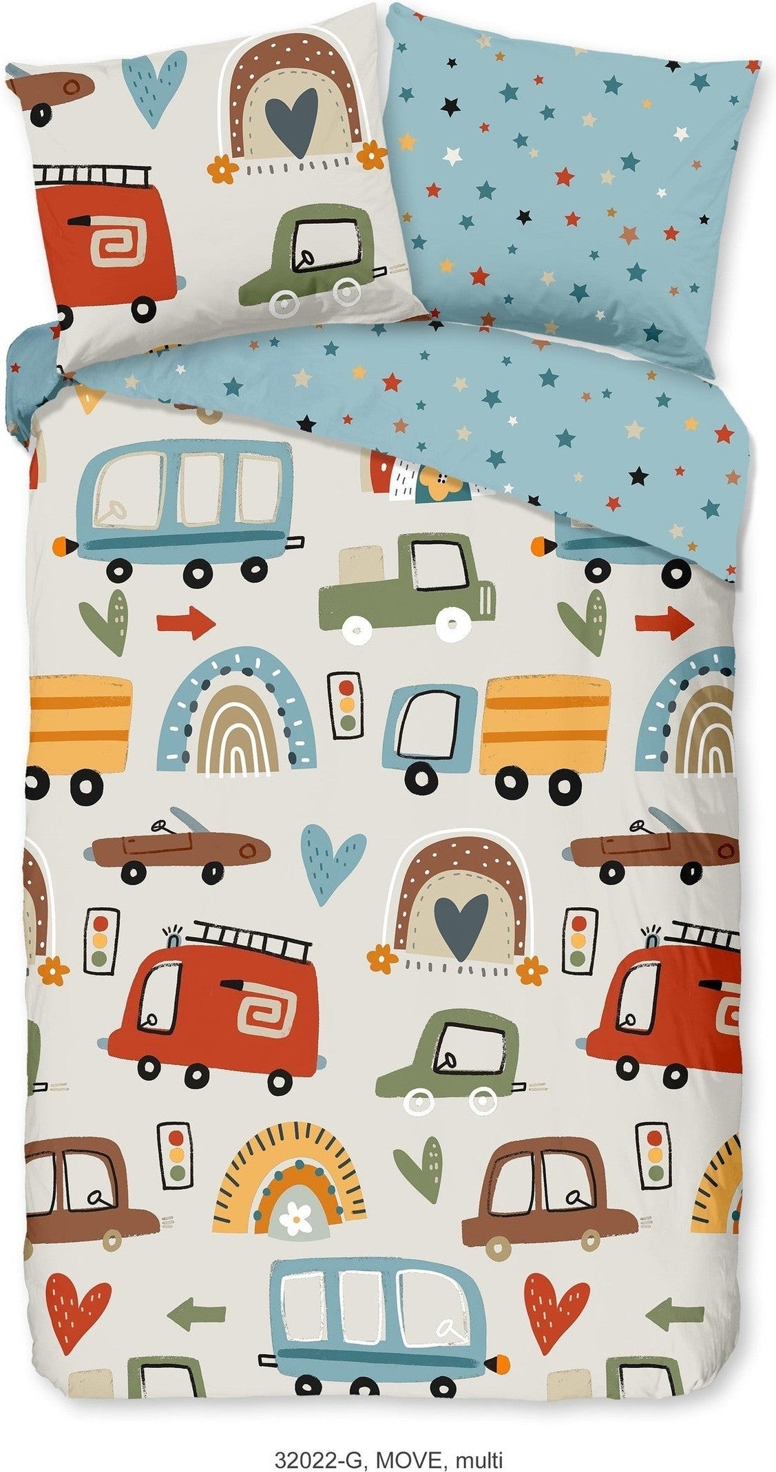 Good Morning Dekbedovertrek Katoen Move Multi