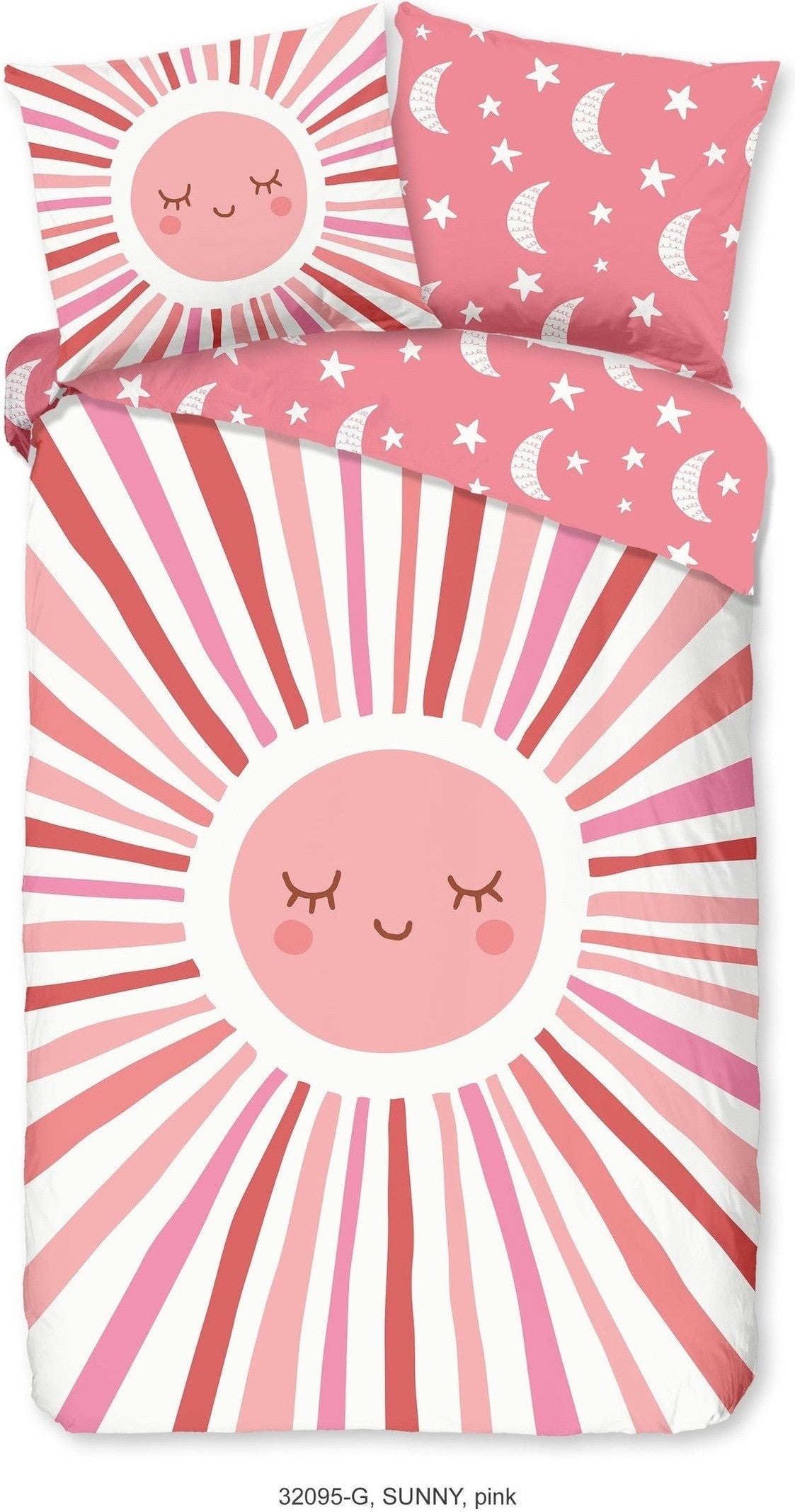 Good Morning Dekbedovertrek Katoen Sunny Roze