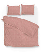 Zo Home dekbedovertrek Lino Old Rose katoen
