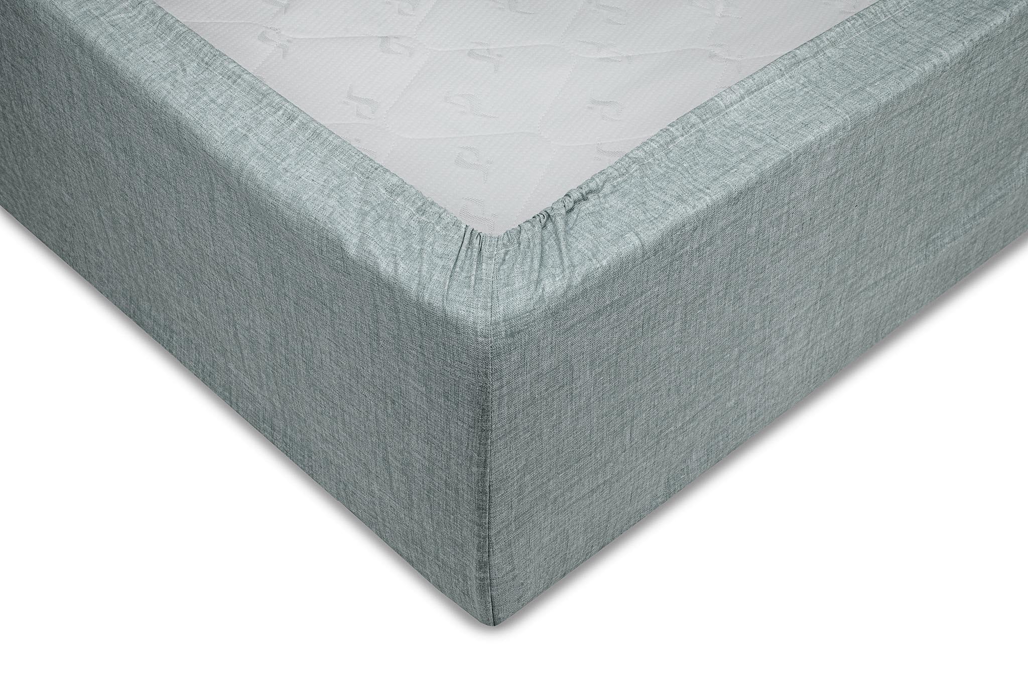 Zo Home hoeslaken Lino Stone Blue katoen