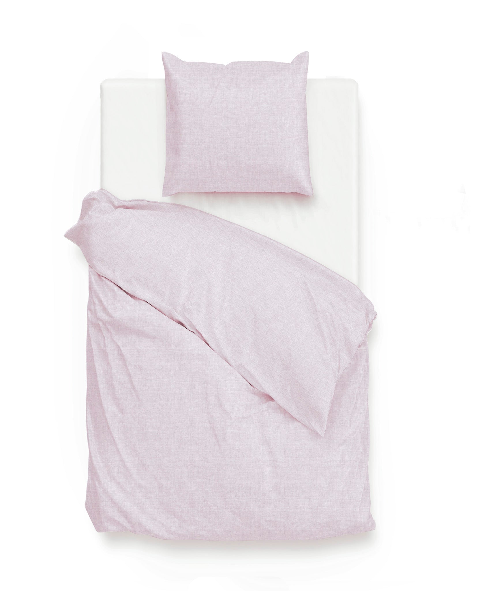 Zo Home dekbedovertrek Lino Grey Lilac katoen