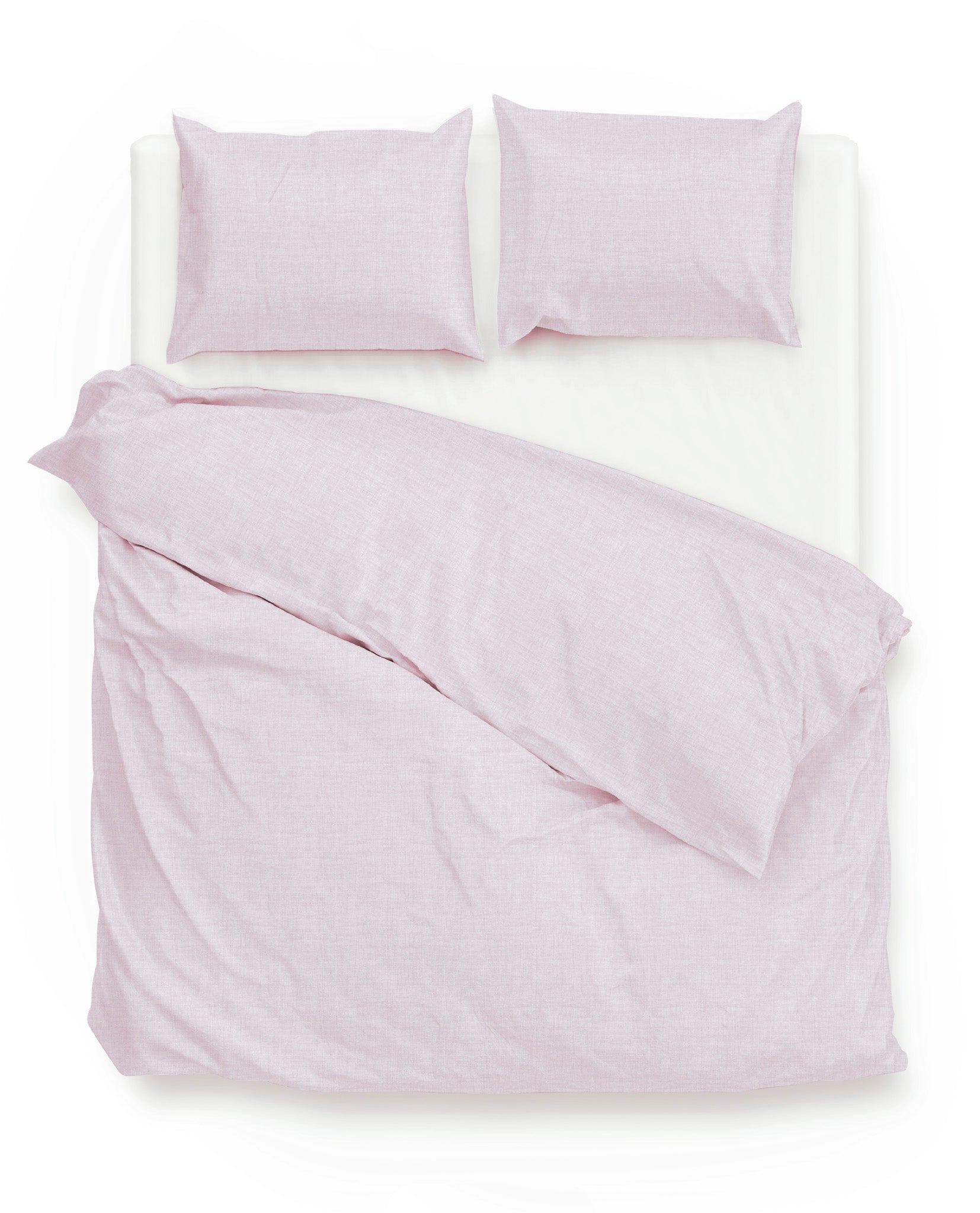 Zo Home dekbedovertrek Lino Grey Lilac katoen