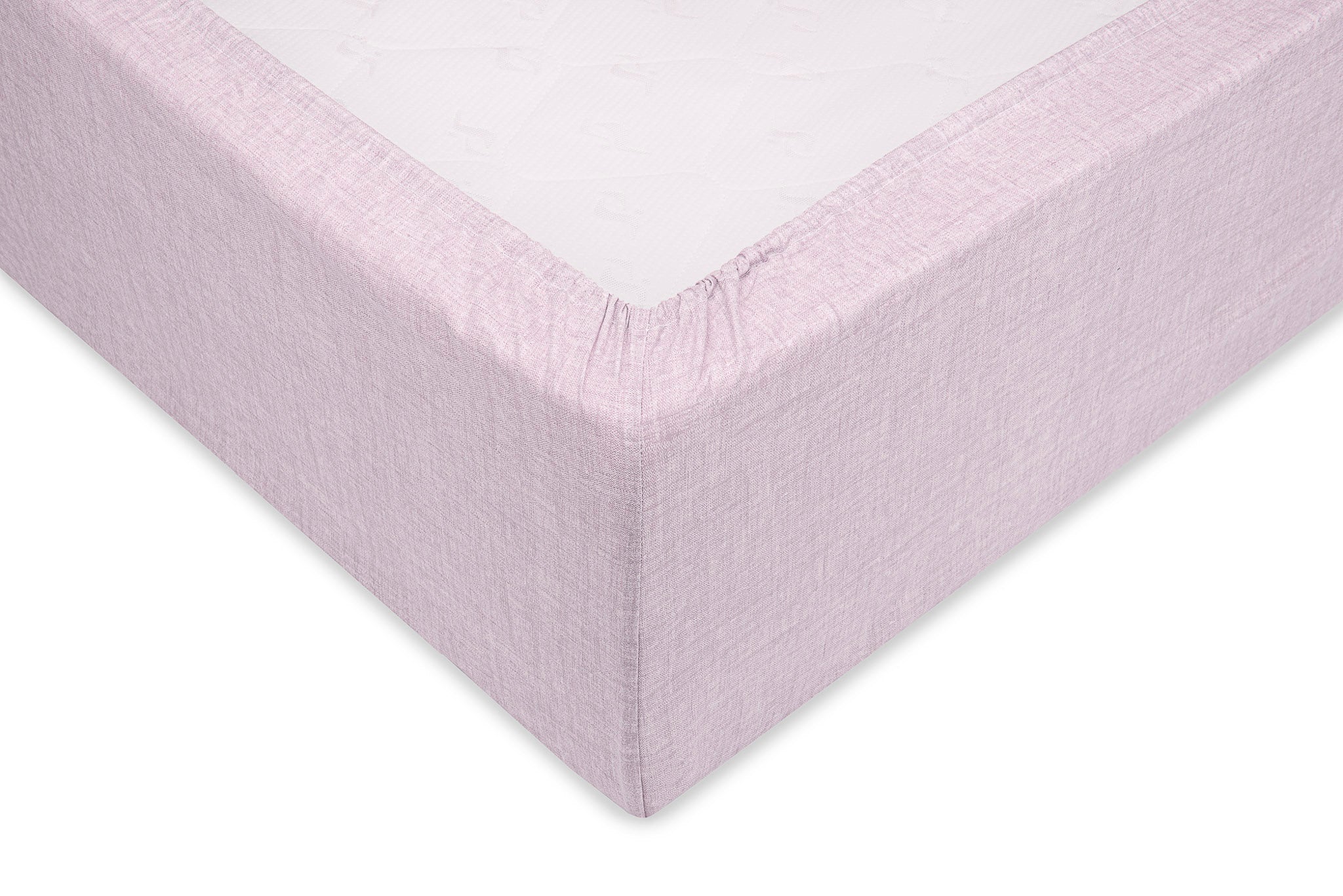 Zo Home hoeslaken Lino Grey Lilac katoen