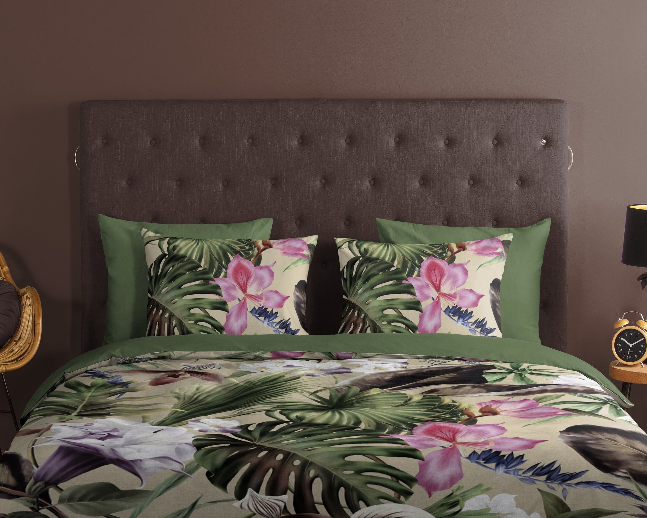 Good Morning Dekbedovertrek Katoen Irze - Green