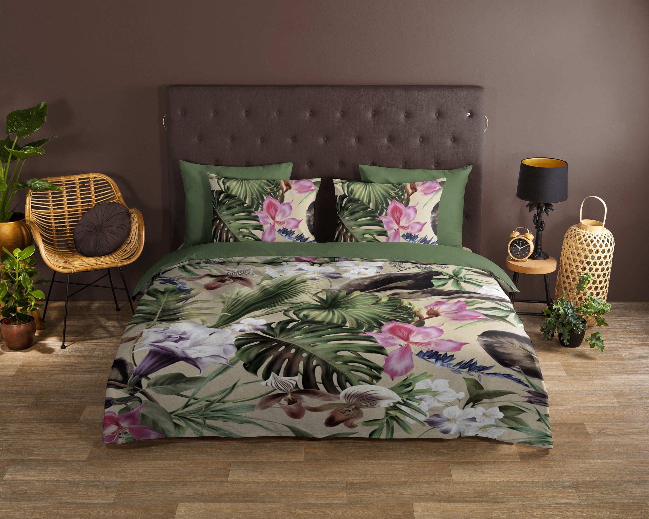 Good Morning Dekbedovertrek Katoen Irze - Green