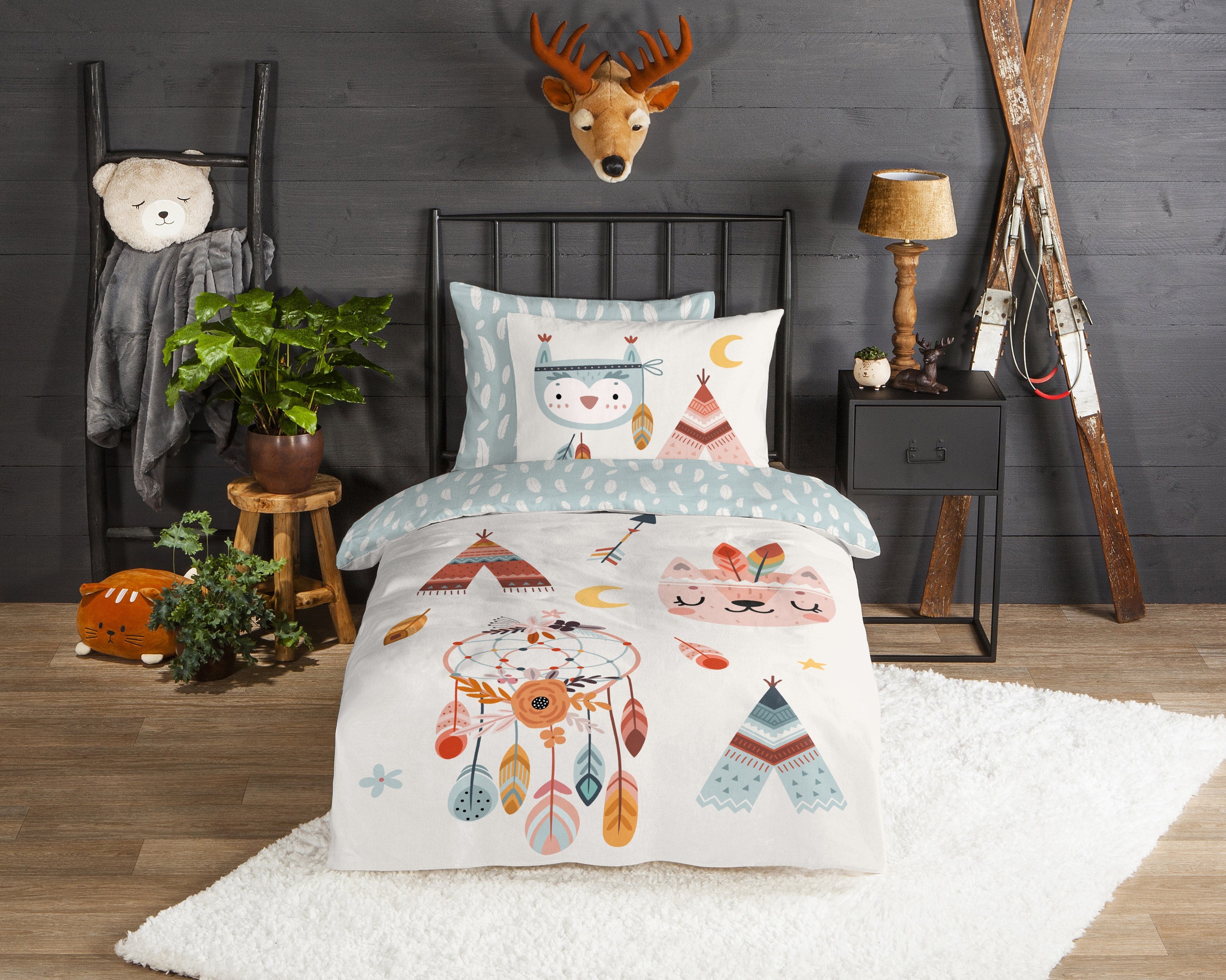 Good Morning Dekbedovertrek Flanel Dreamy Multi