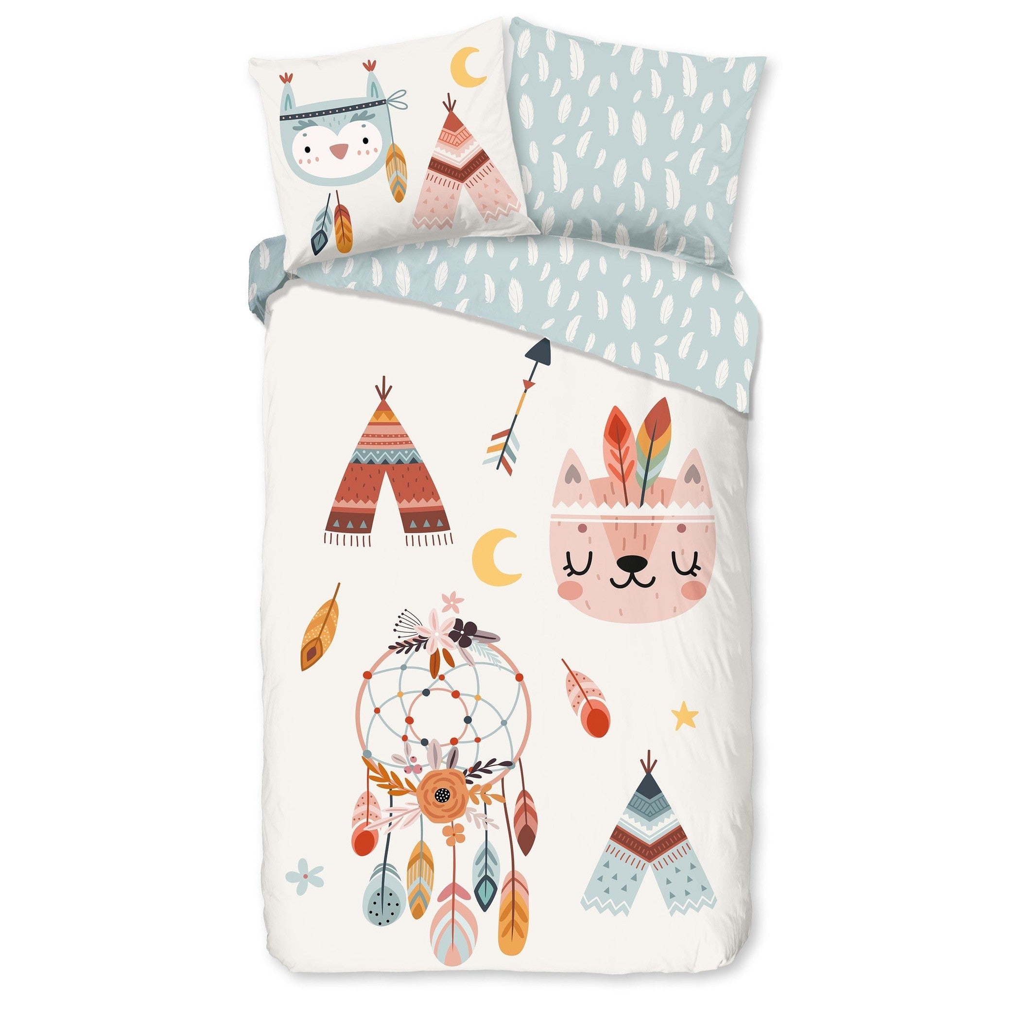 Good Morning Dekbedovertrek Flanel Dreamy Multi