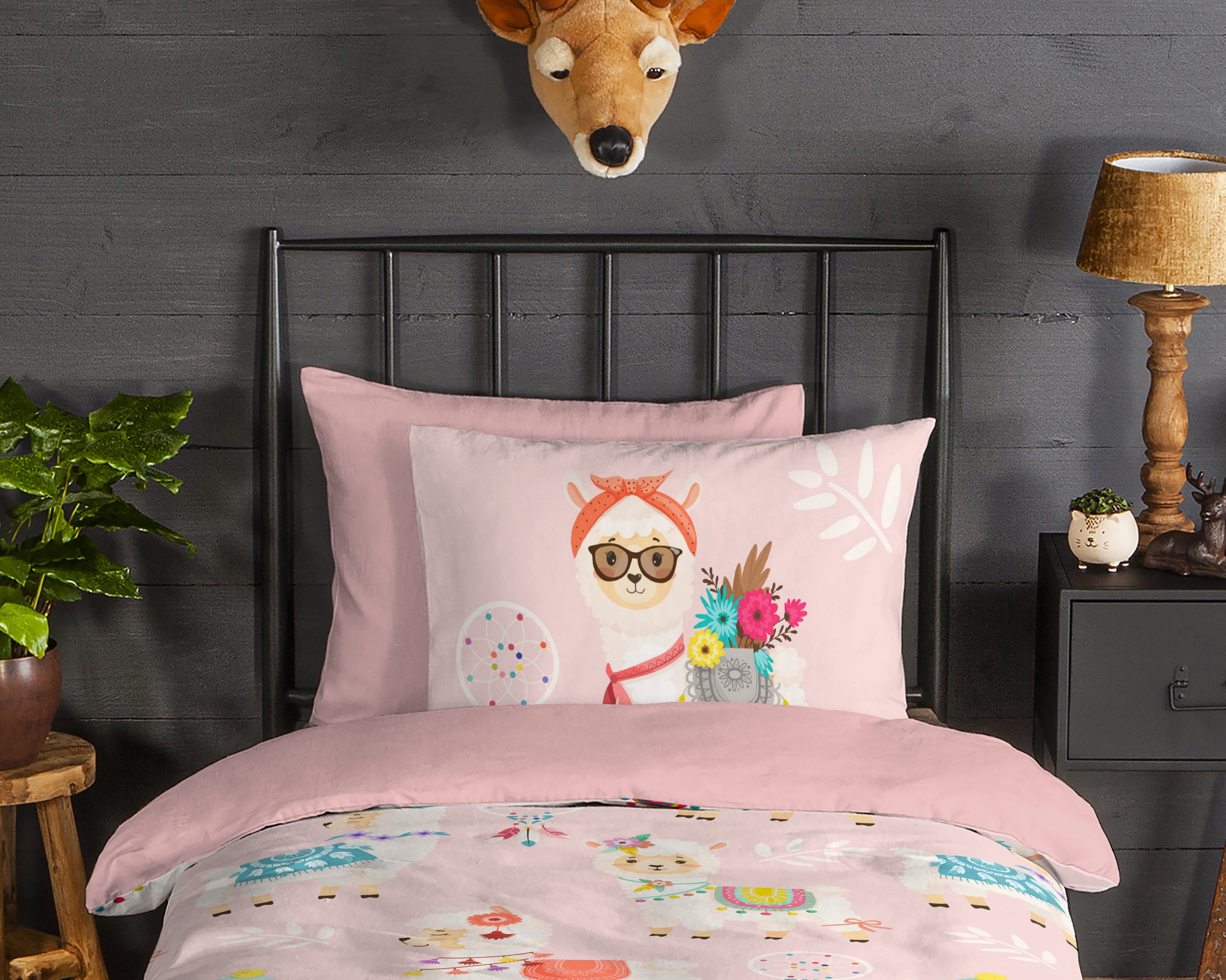 Good Morning Dekbedovertrek Flanel Ladida Roze