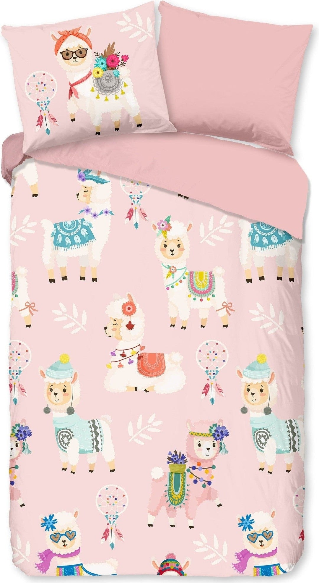 Good Morning Dekbedovertrek Flanel Ladida Roze