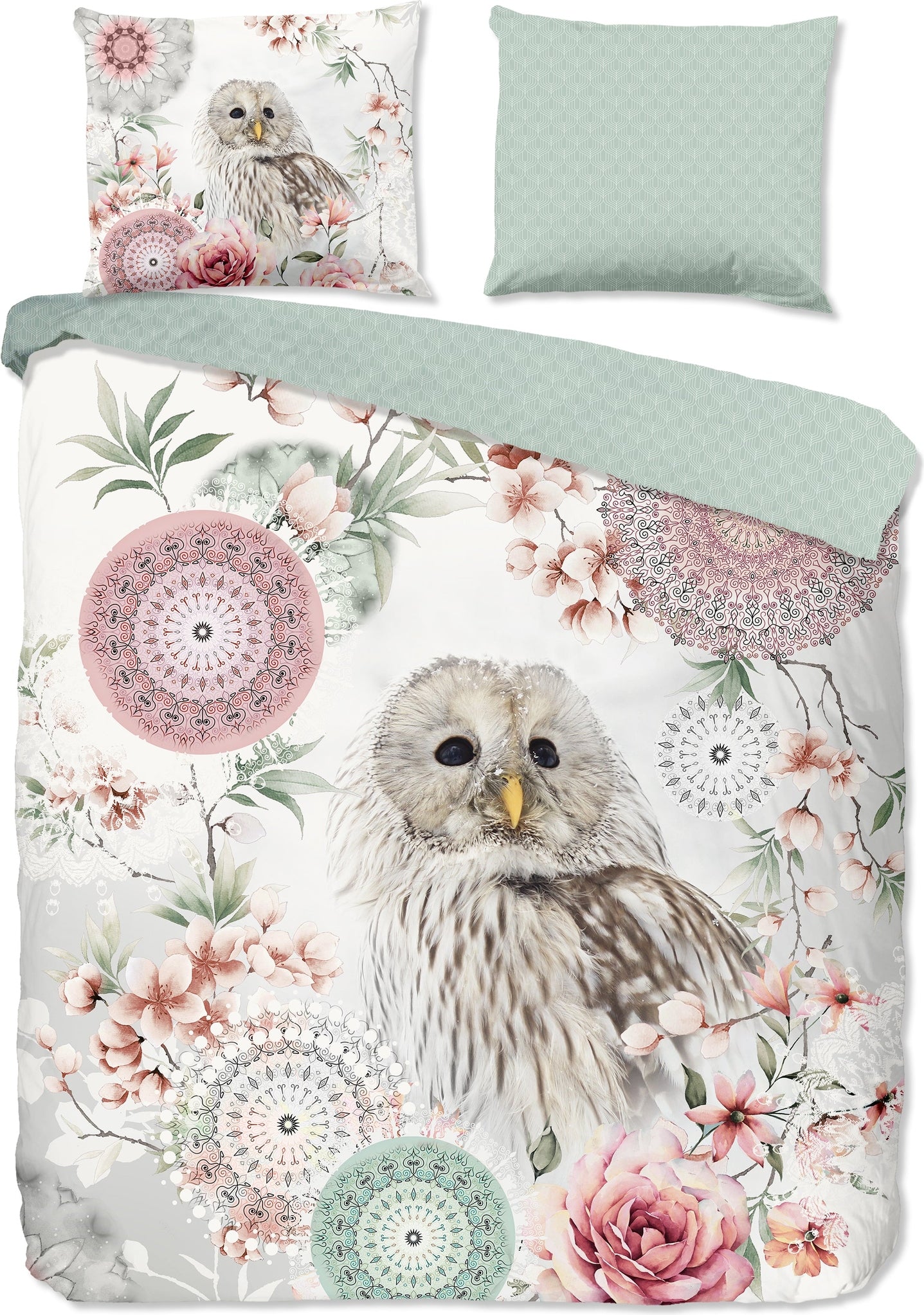 HIP Dekbedovertrek Flanel Omaira - Ecru