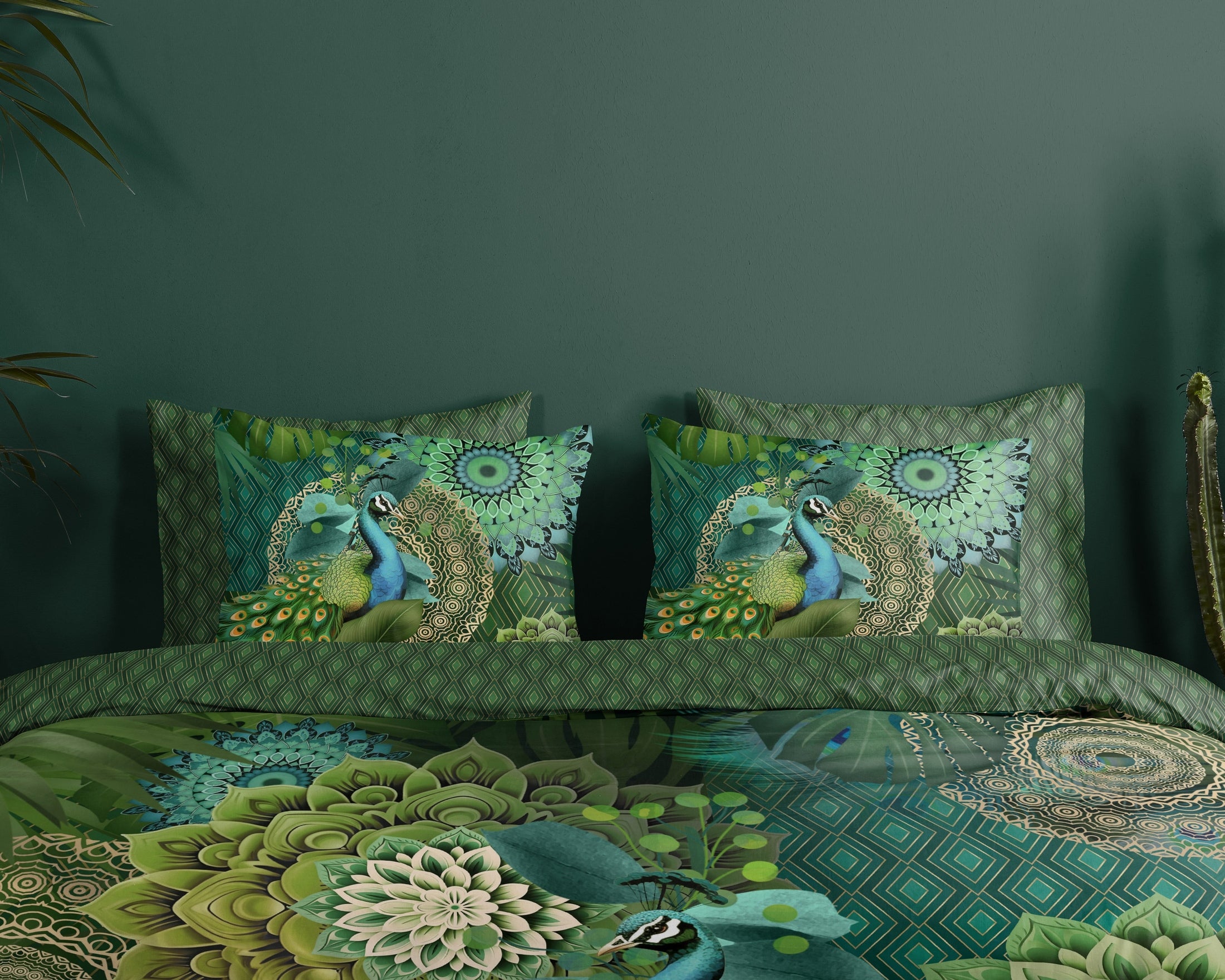 HIP Dekbedovertrek Satijn Agatha - Green