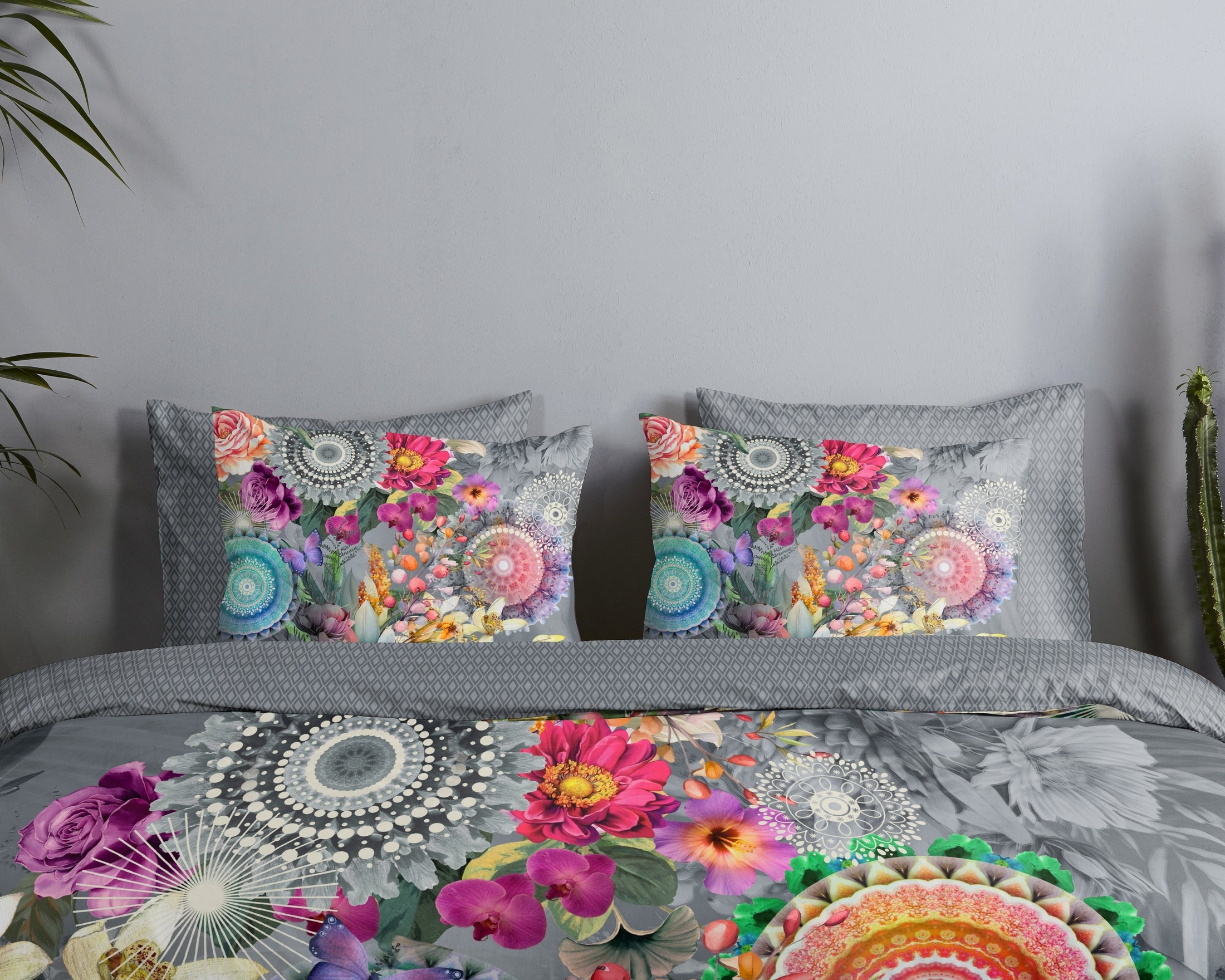 HIP Dekbedovertrek Satijn Olinga - Grey