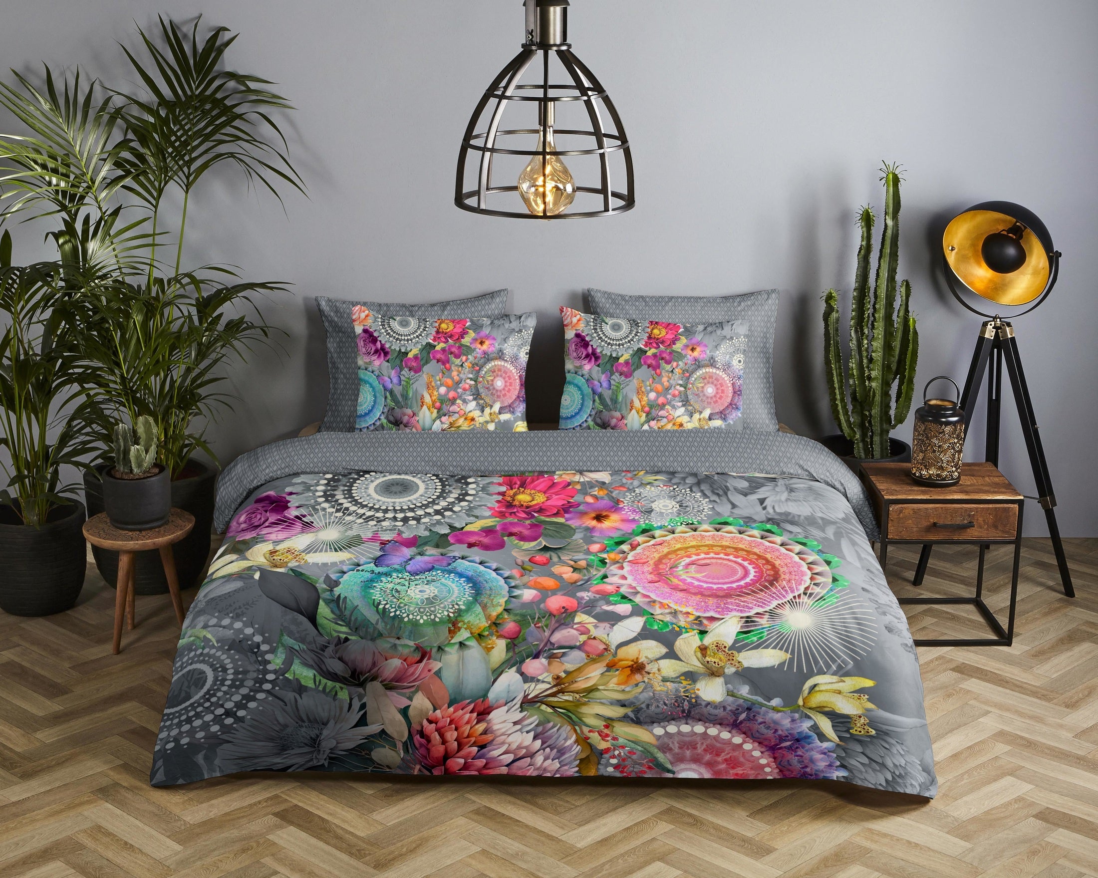 HIP Dekbedovertrek Satijn Olinga - Grey