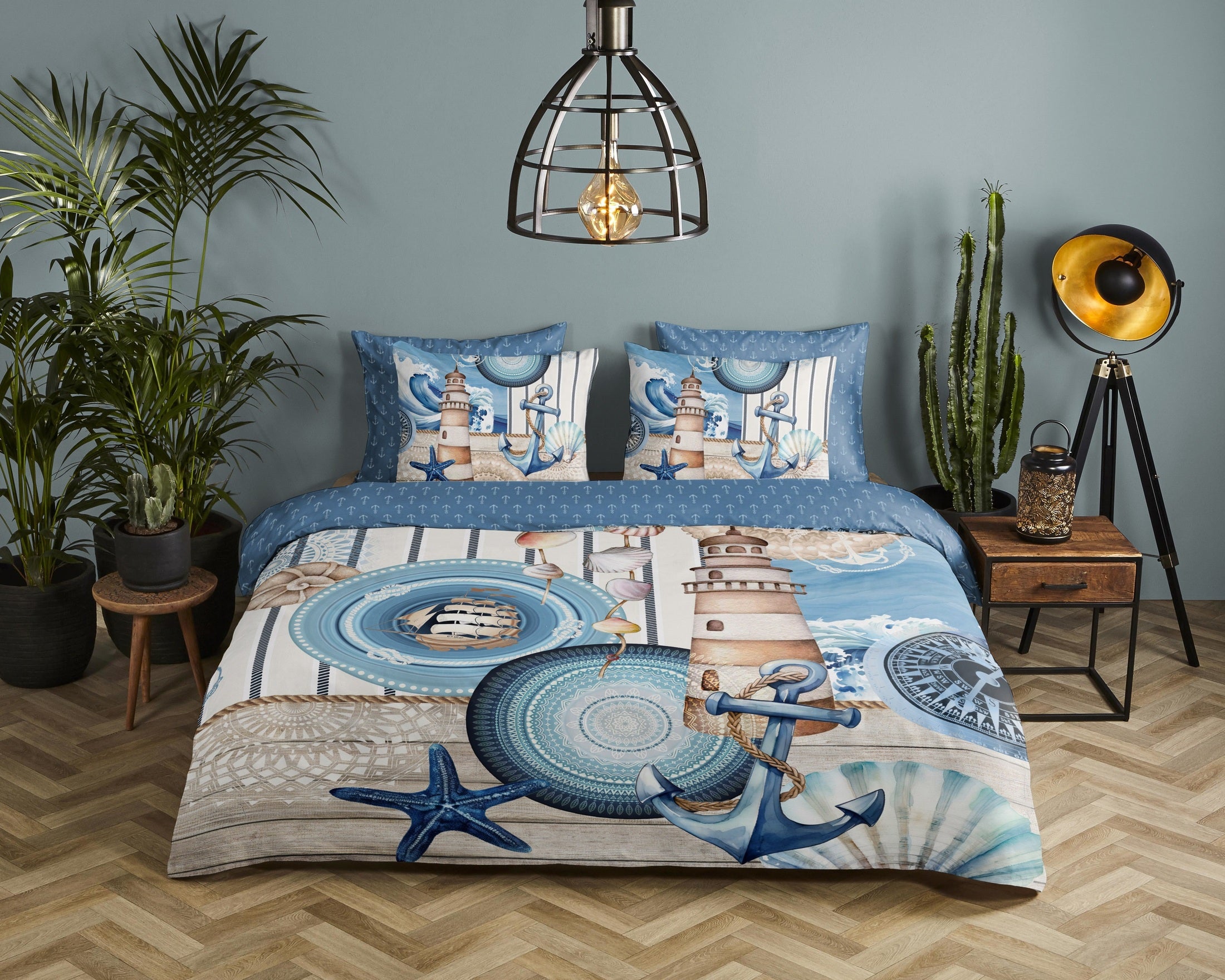 HIP Dekbedovertrek Satijn Aldiana - Blue