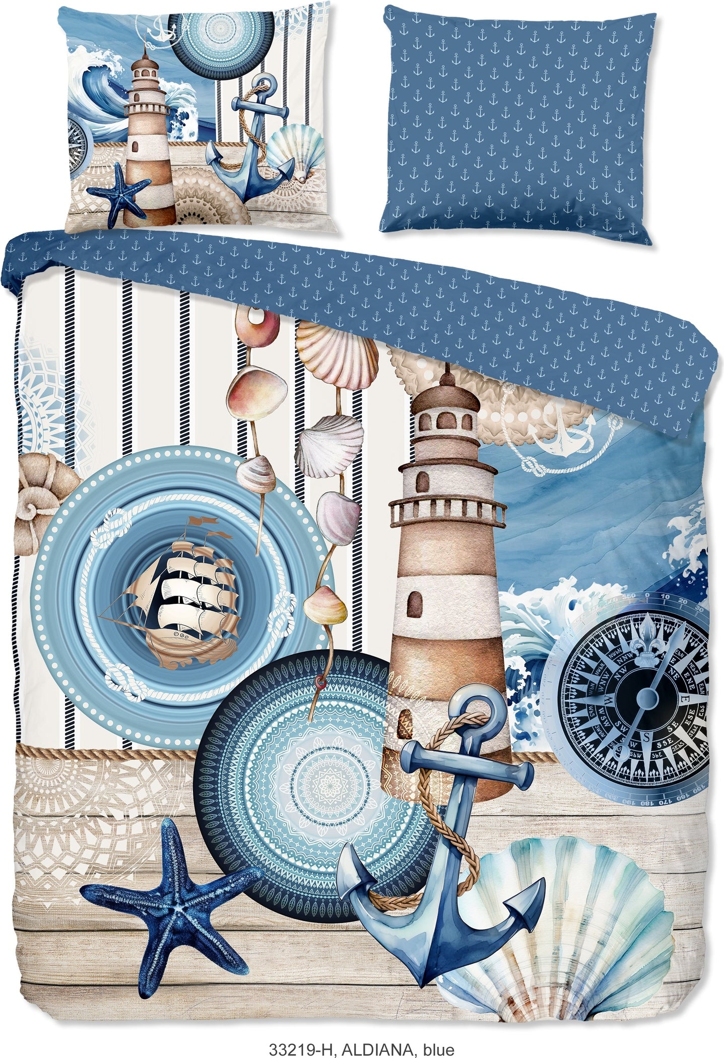 HIP Dekbedovertrek Satijn Aldiana - Blue