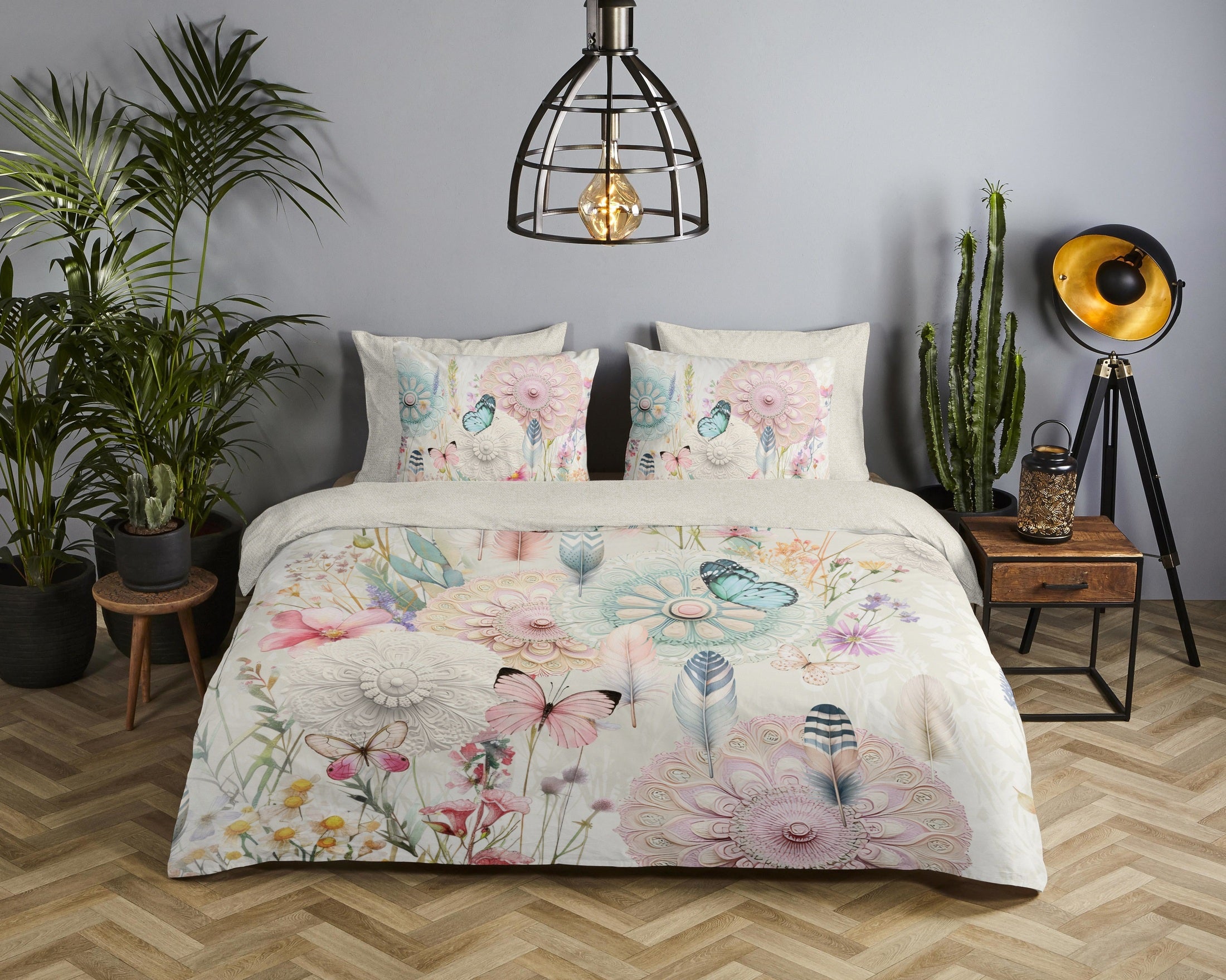 HIP Dekbedovertrek Satijn Maysa - Ecru