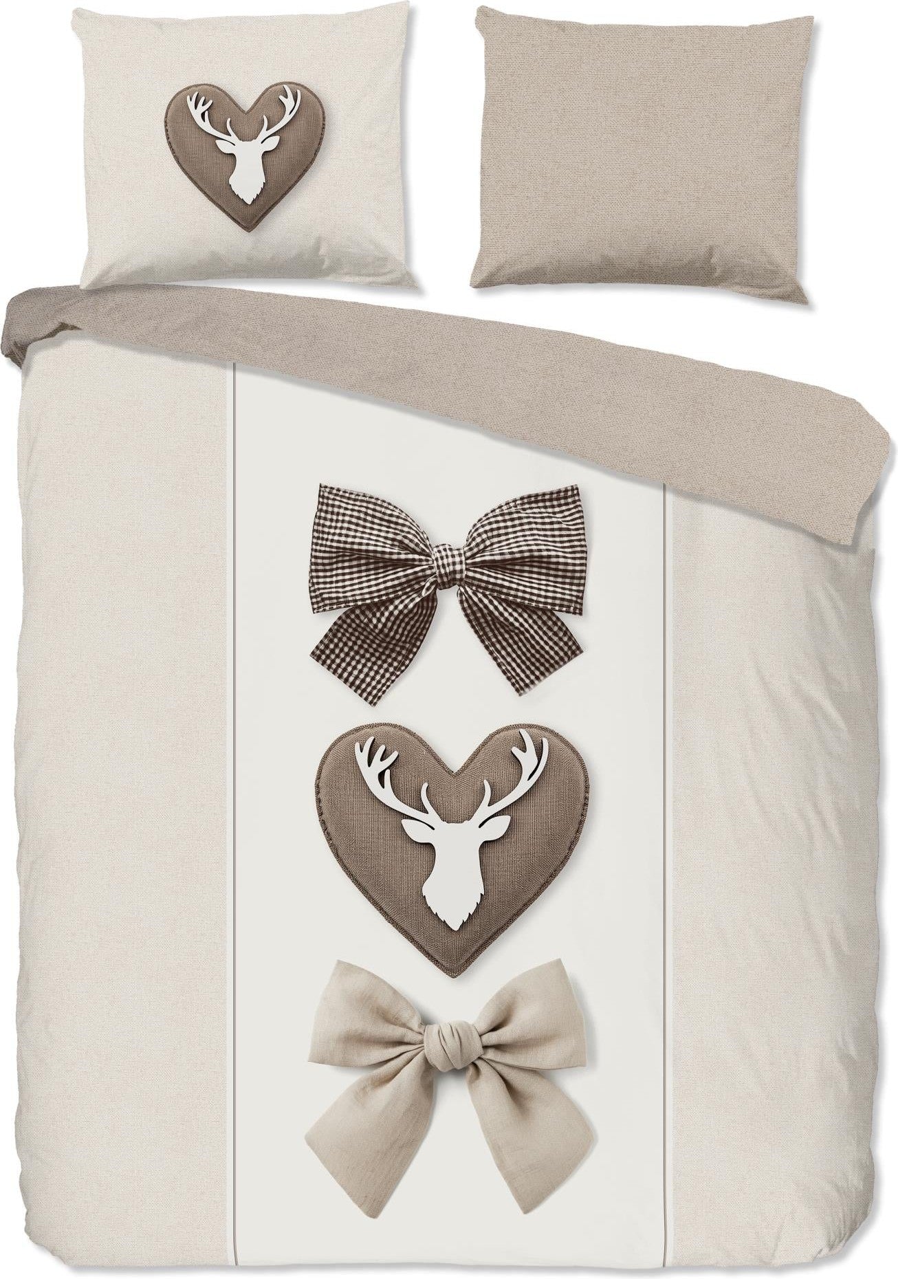 Good Morning Dekbedovertrek Flanel Siff - Sand