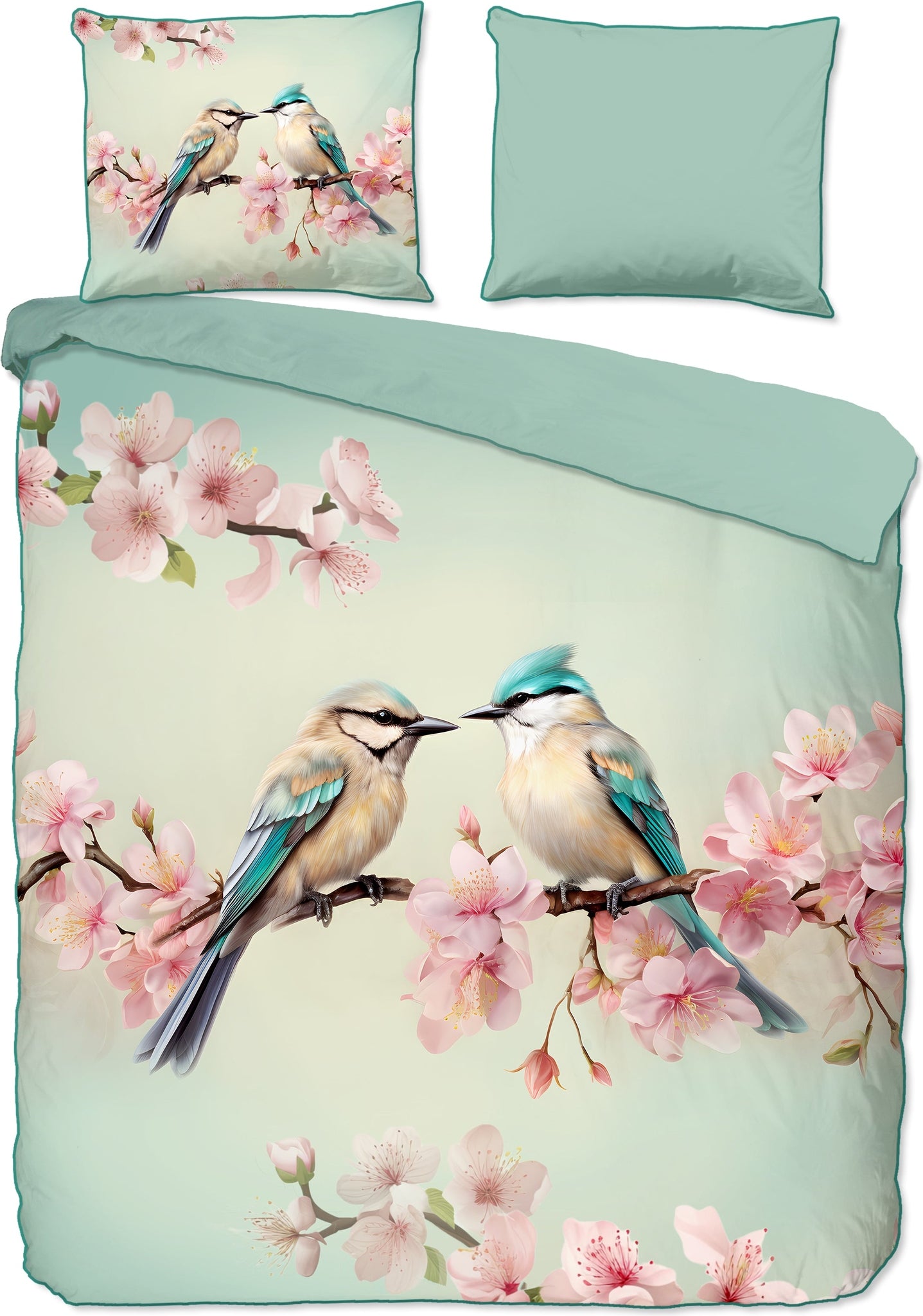 Descanso Dekbedovertrek Satijn Minne - Mint