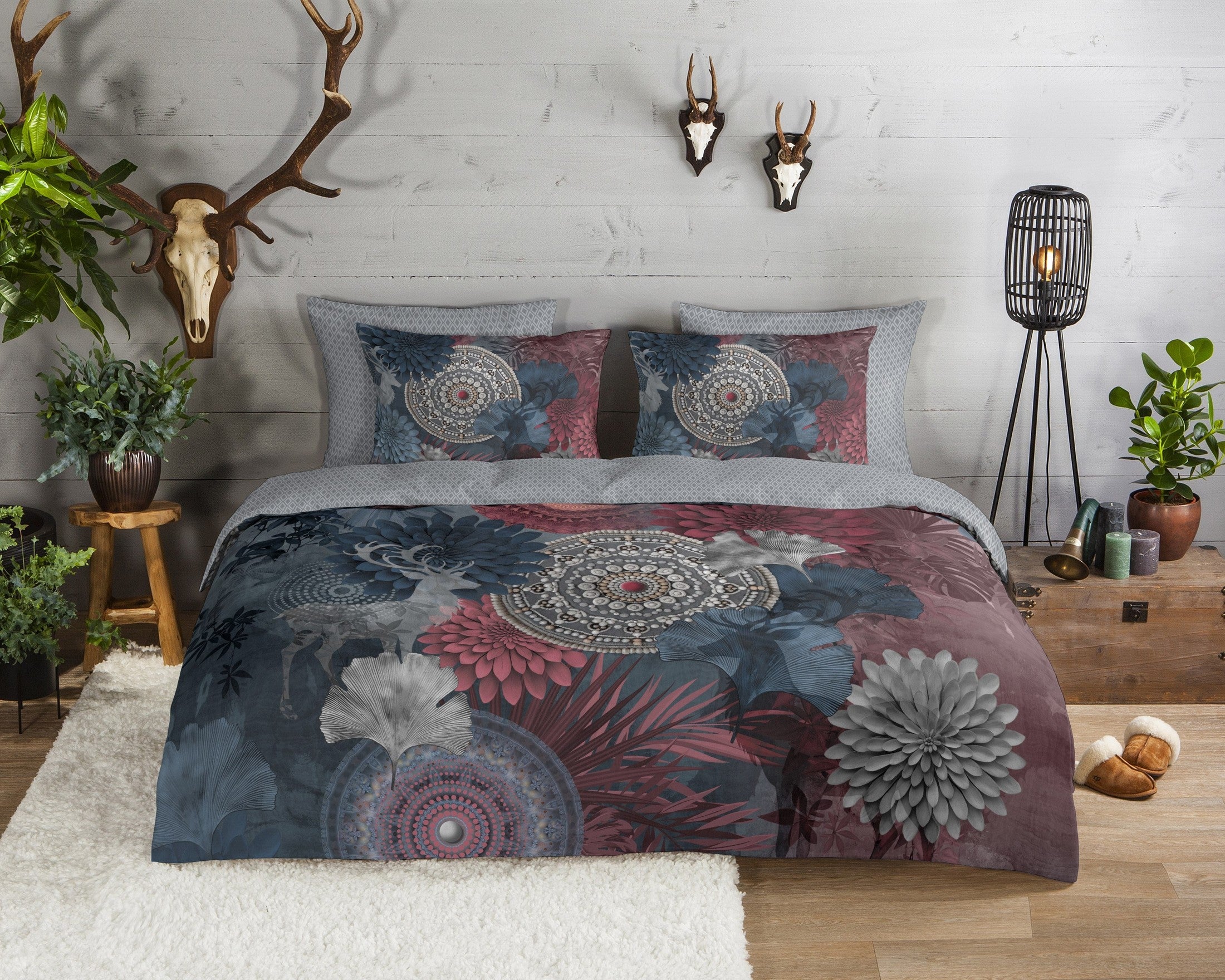 HIP Dekbedovertrek Flanel Makenna - Grey