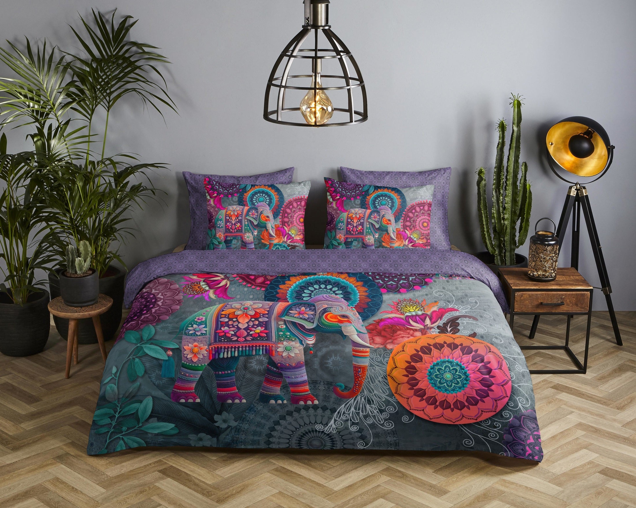 HIP Dekbedovertrek Satijn Abhay - Purple