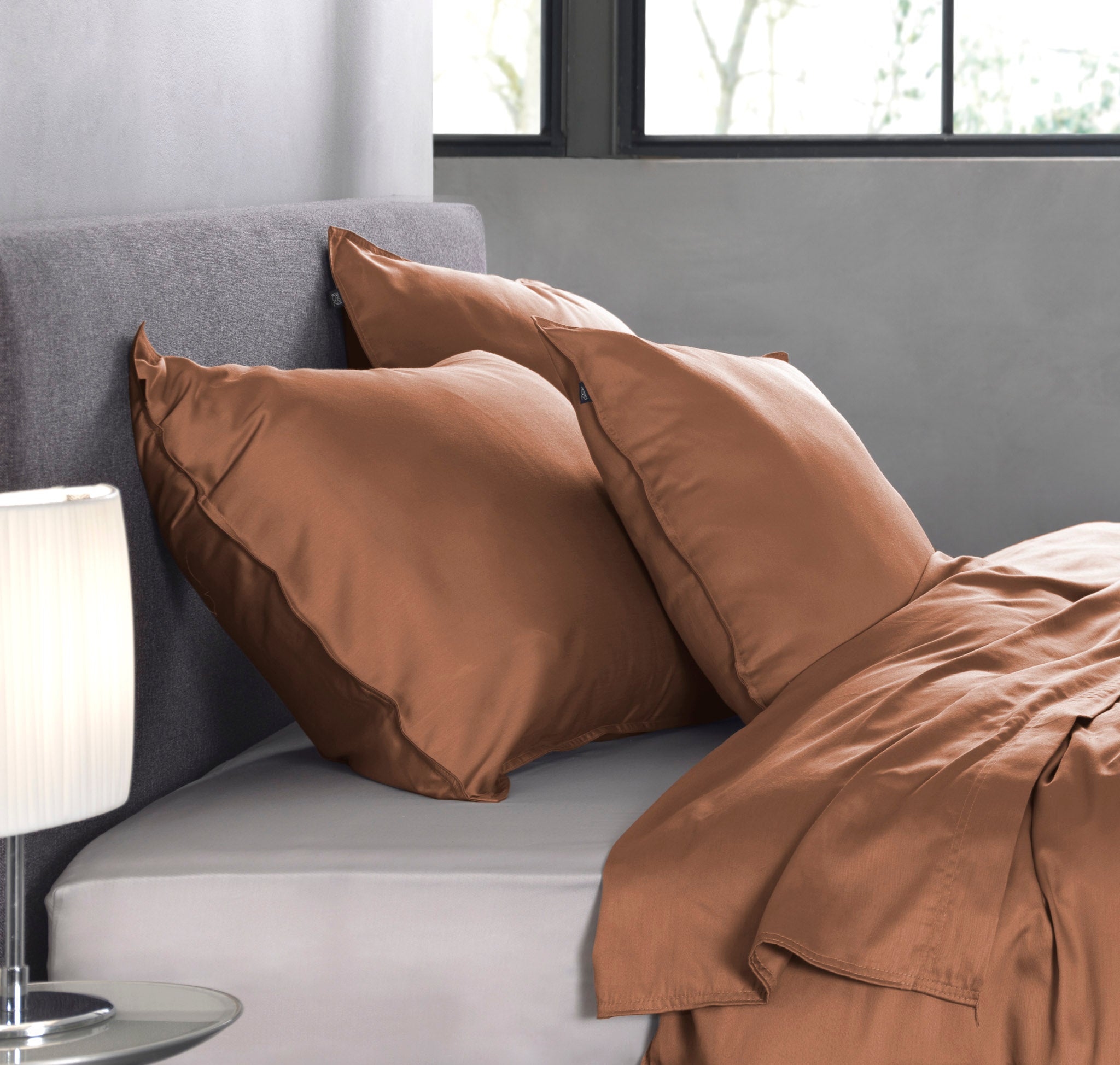 Zo Home kussensloop Satinado Canyon Rose satijn