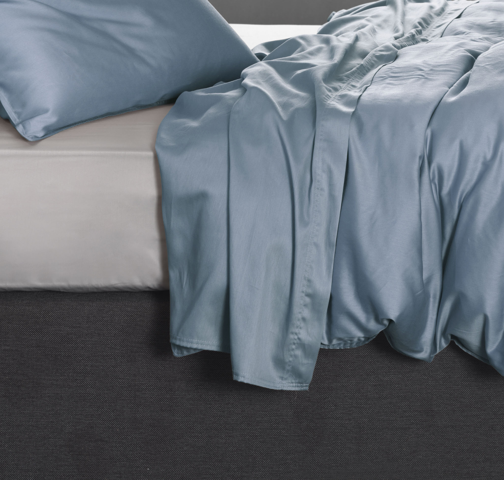 Zo Home laken Satinado Riviera Blue satijn
