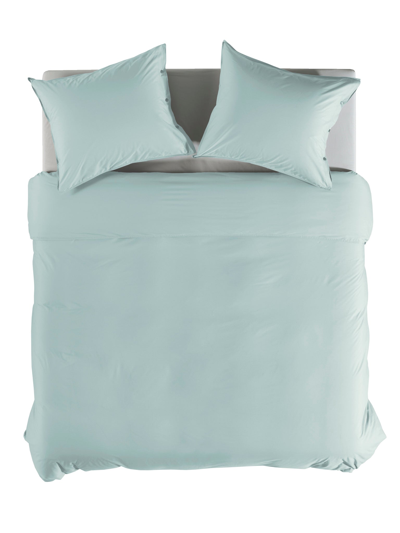 Yellow dekbedovertrek Percale Whispering Blue katoen percale
