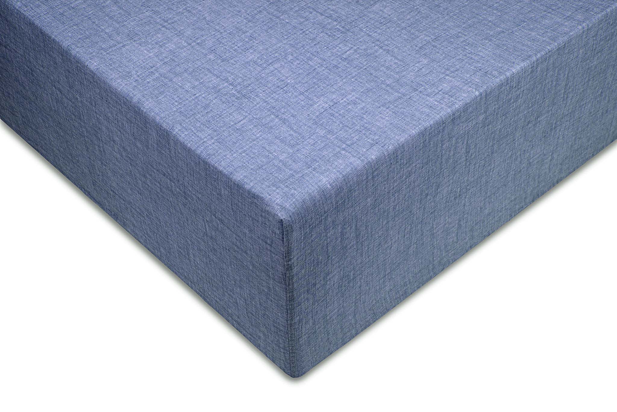 Zo Home hoeslaken Lino Bonnet Blue katoen