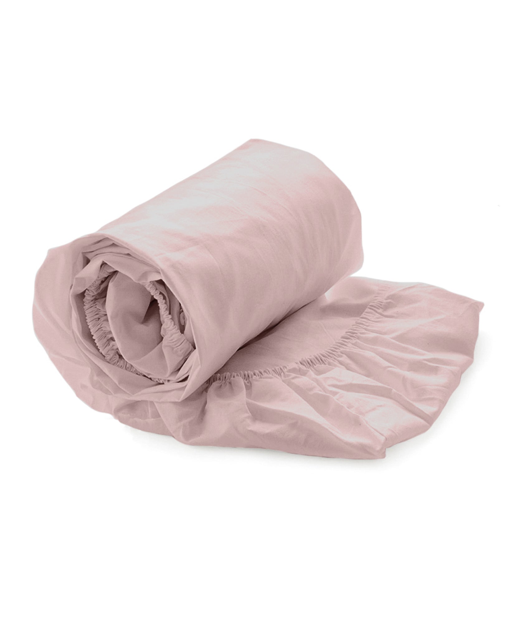 Yellow hoeslaken Suite Mumbai Petal Pink percale