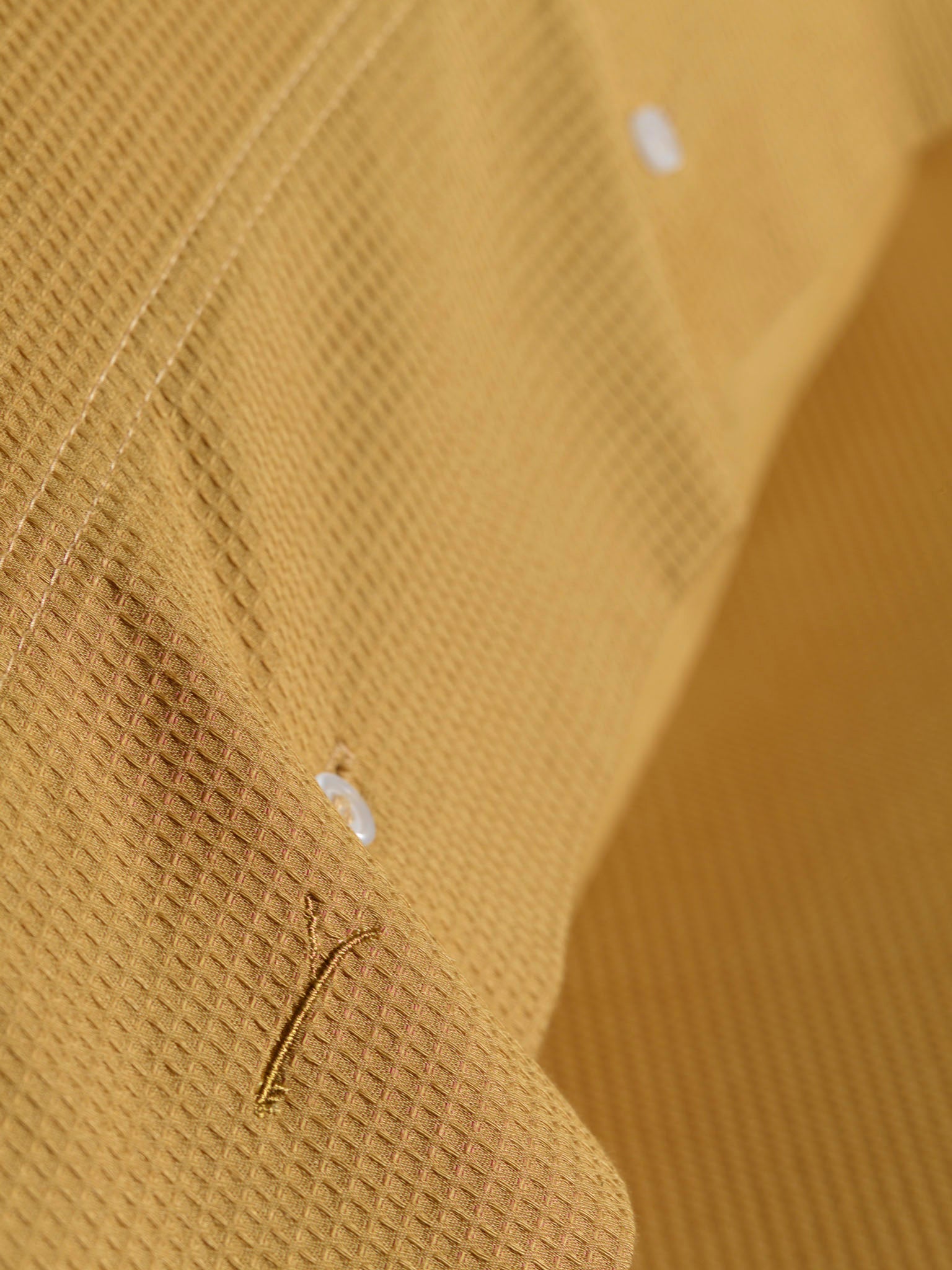 Yellow dekbedovertrek Cialda Ochre Gold katoen