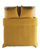 Yellow dekbedovertrek Cialda Ochre Gold katoen