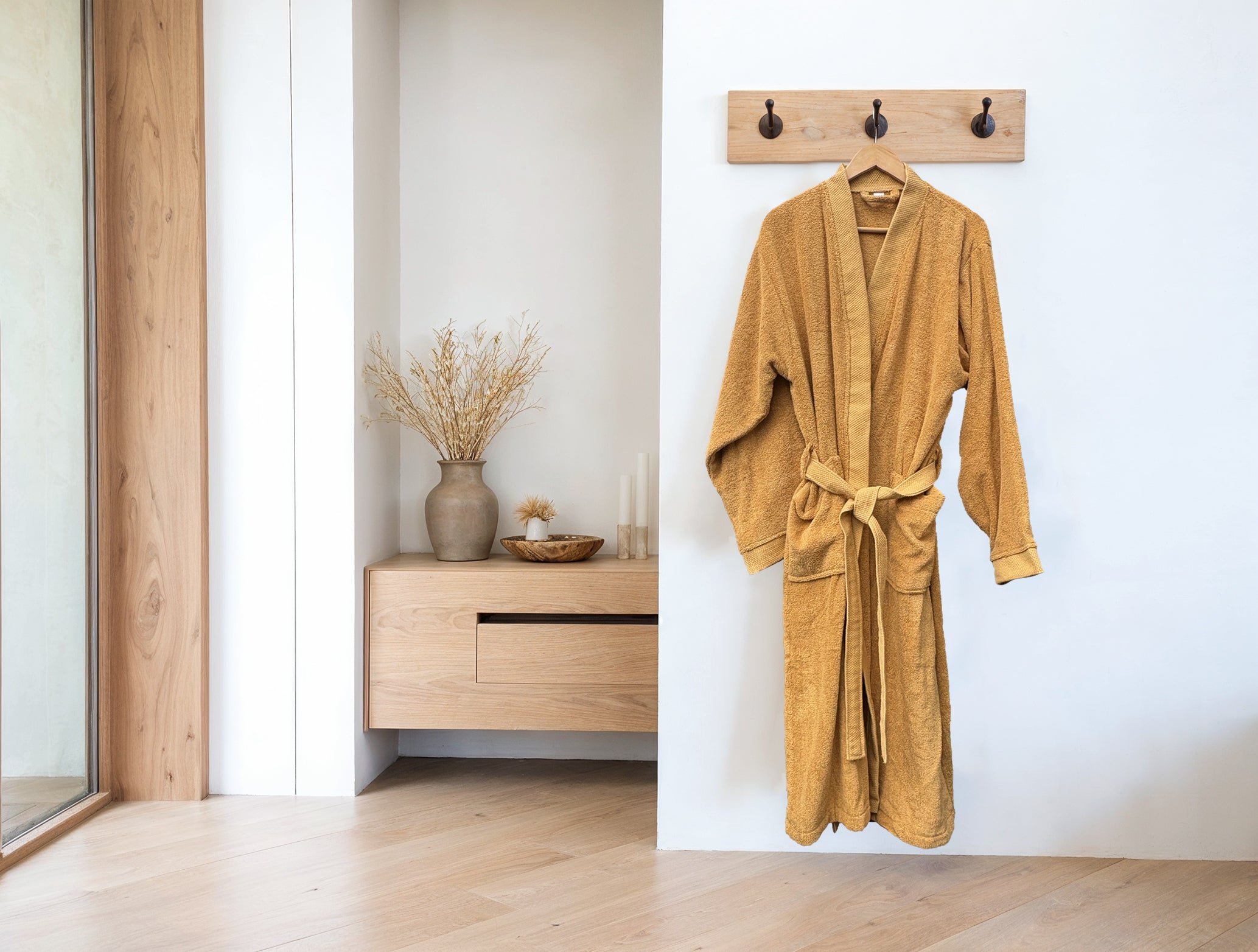 Heckettlane badjas Premium Ochre Yellow