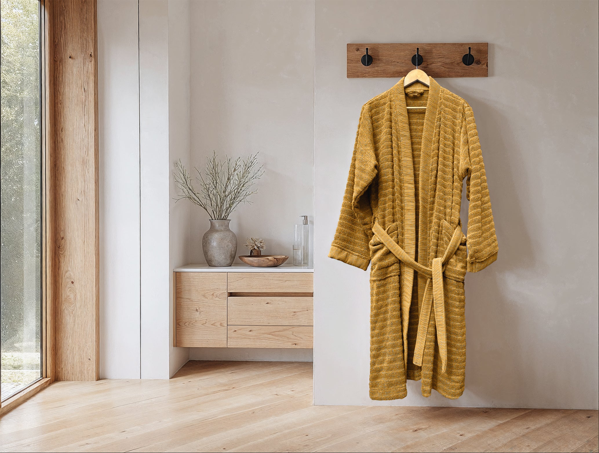 Heckettlane badjas Prestige Ochre Yellow