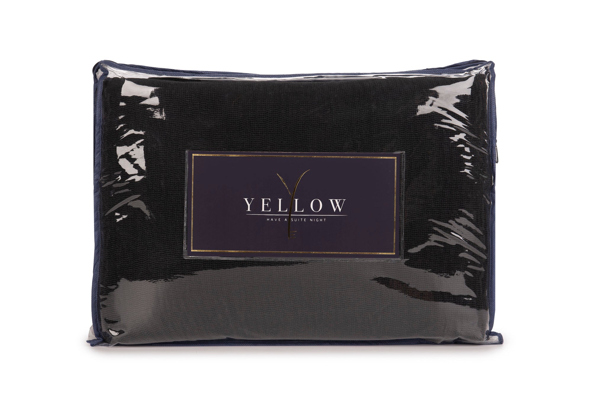 Yellow plaid ICA Panthom Black katoen