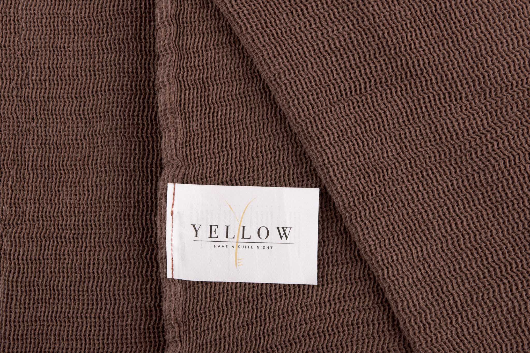 Yellow plaid ICA Maroon Brown katoen