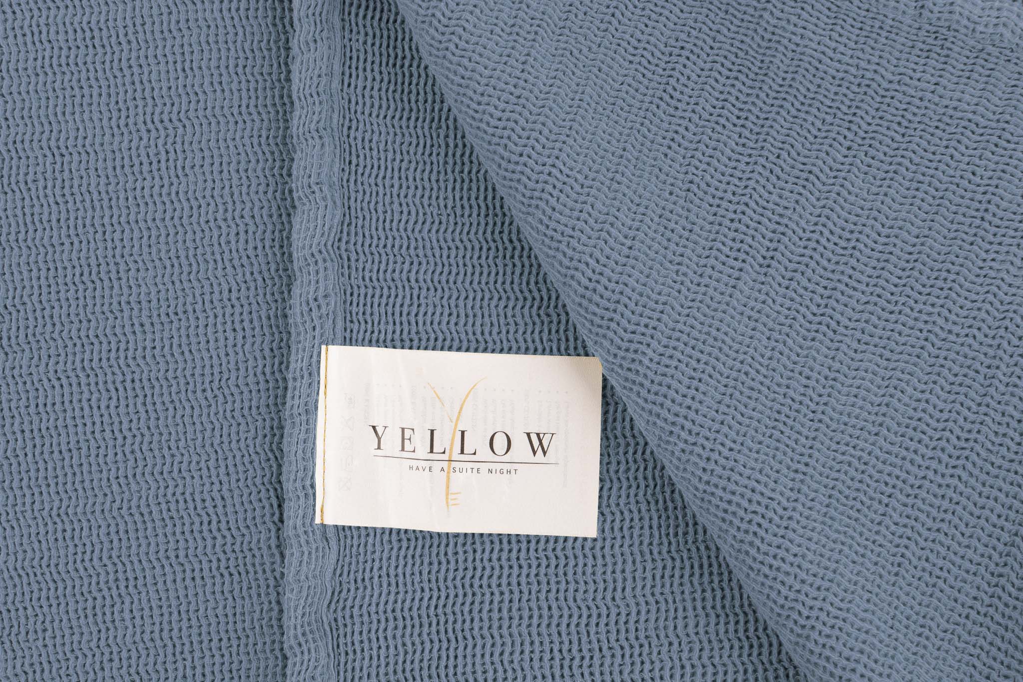 Yellow plaid ICA Pacific Blue katoen