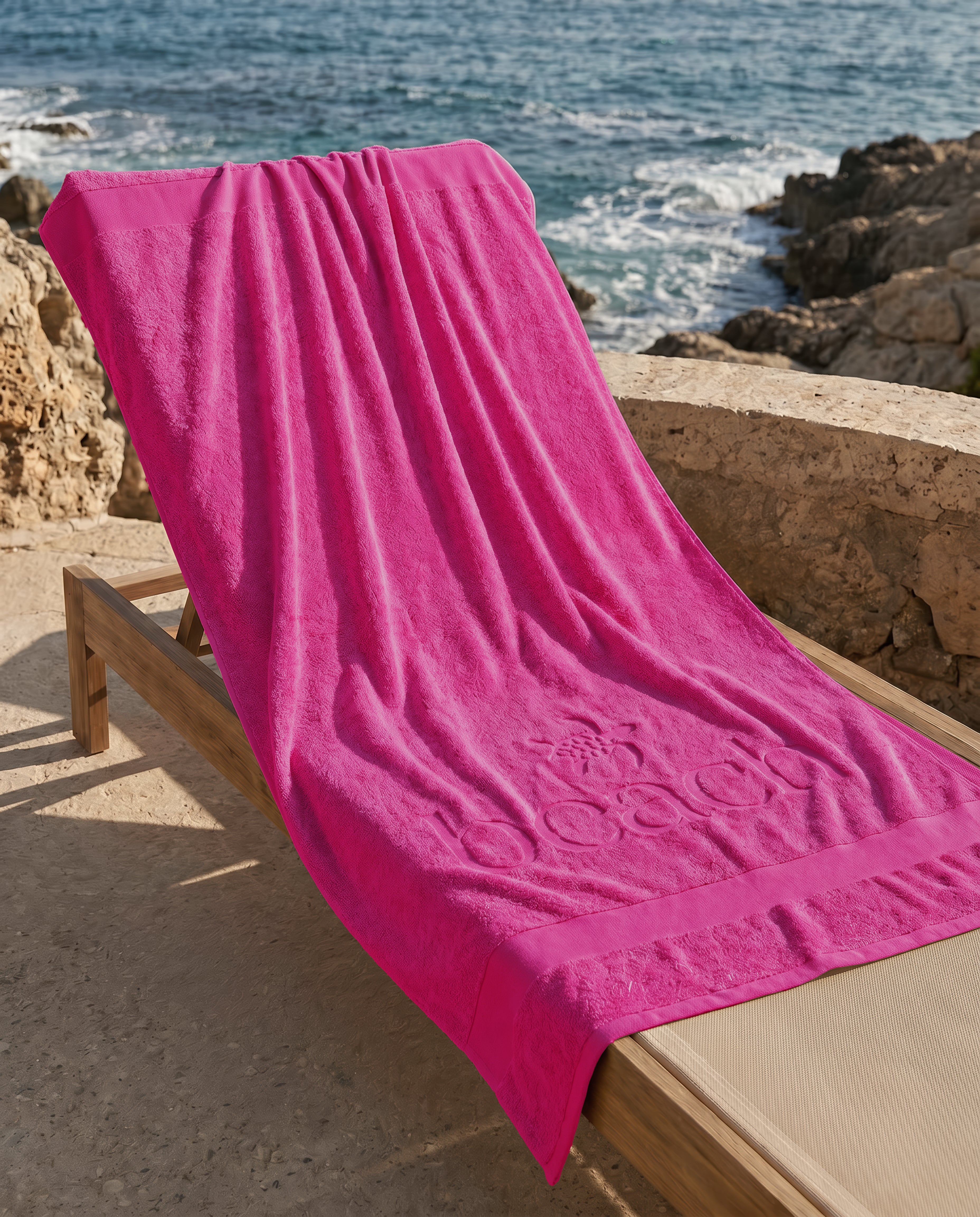 Zo Home strandlaken Turtle Beach Pink