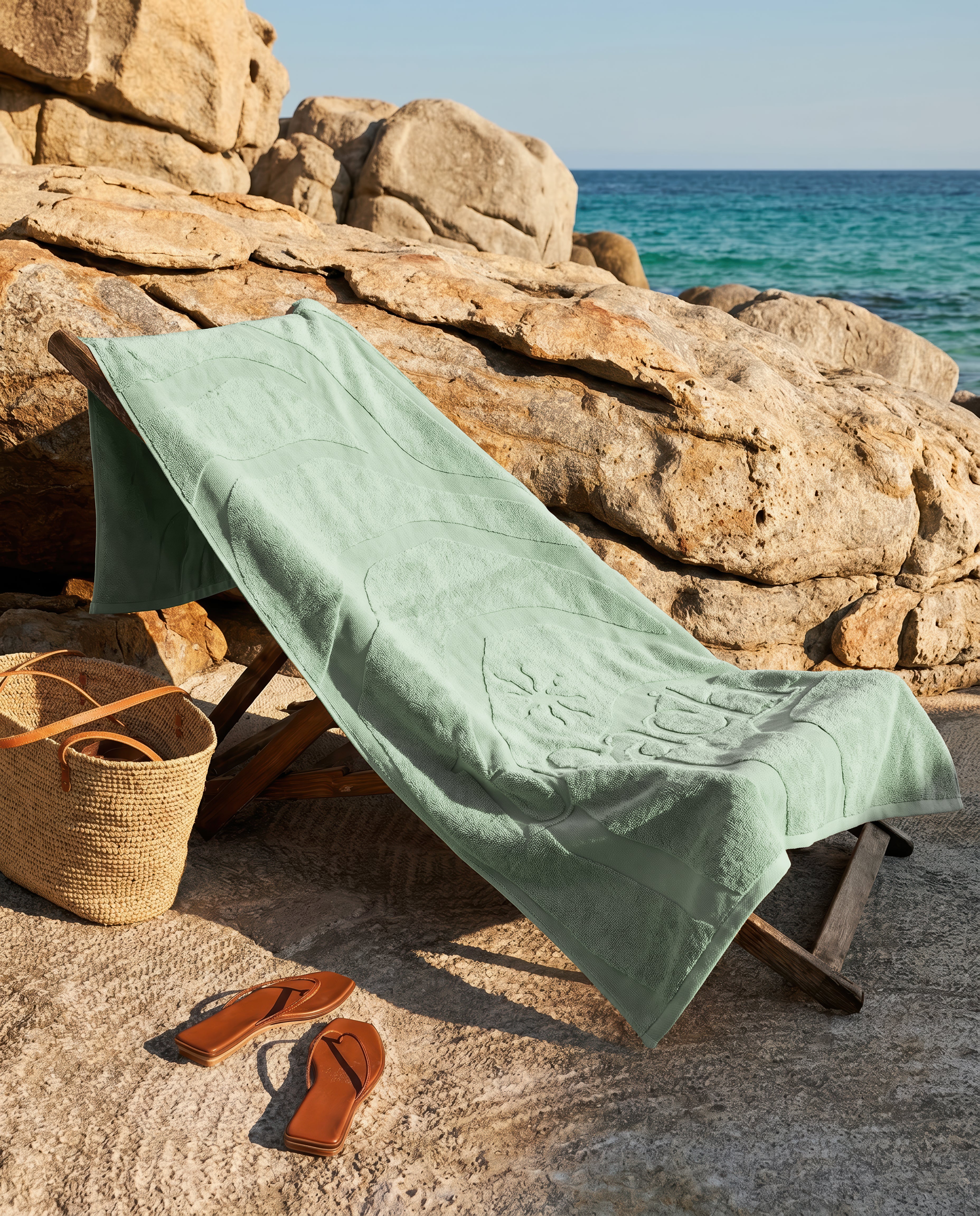 Zo Home strandlaken Lazy Beach Light Green