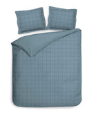 Heckettlane dekbedovertrek Diamante Colonial Blue katoen-satijn