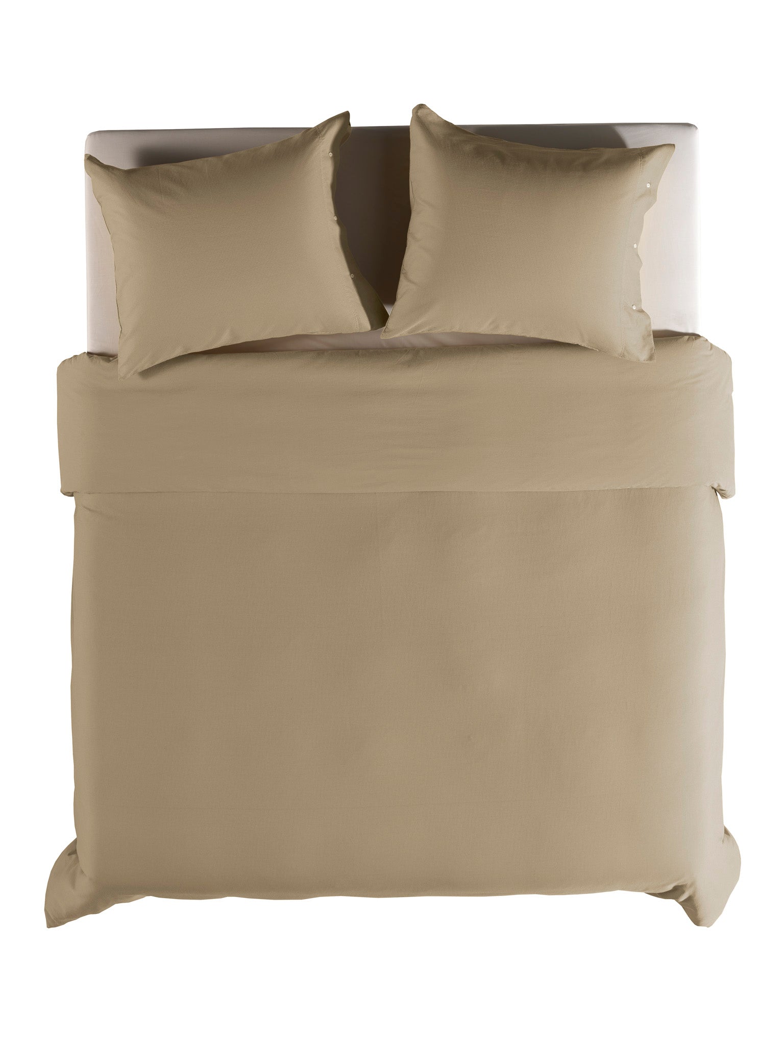 Yellow dekbedovertrek Cialda Pale Khaki katoen