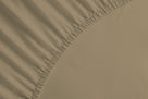 Yellow hoeslaken Percale Safari Sand katoen percale