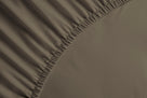 Yellow hoeslaken Percale Pine Taupe katoen percale